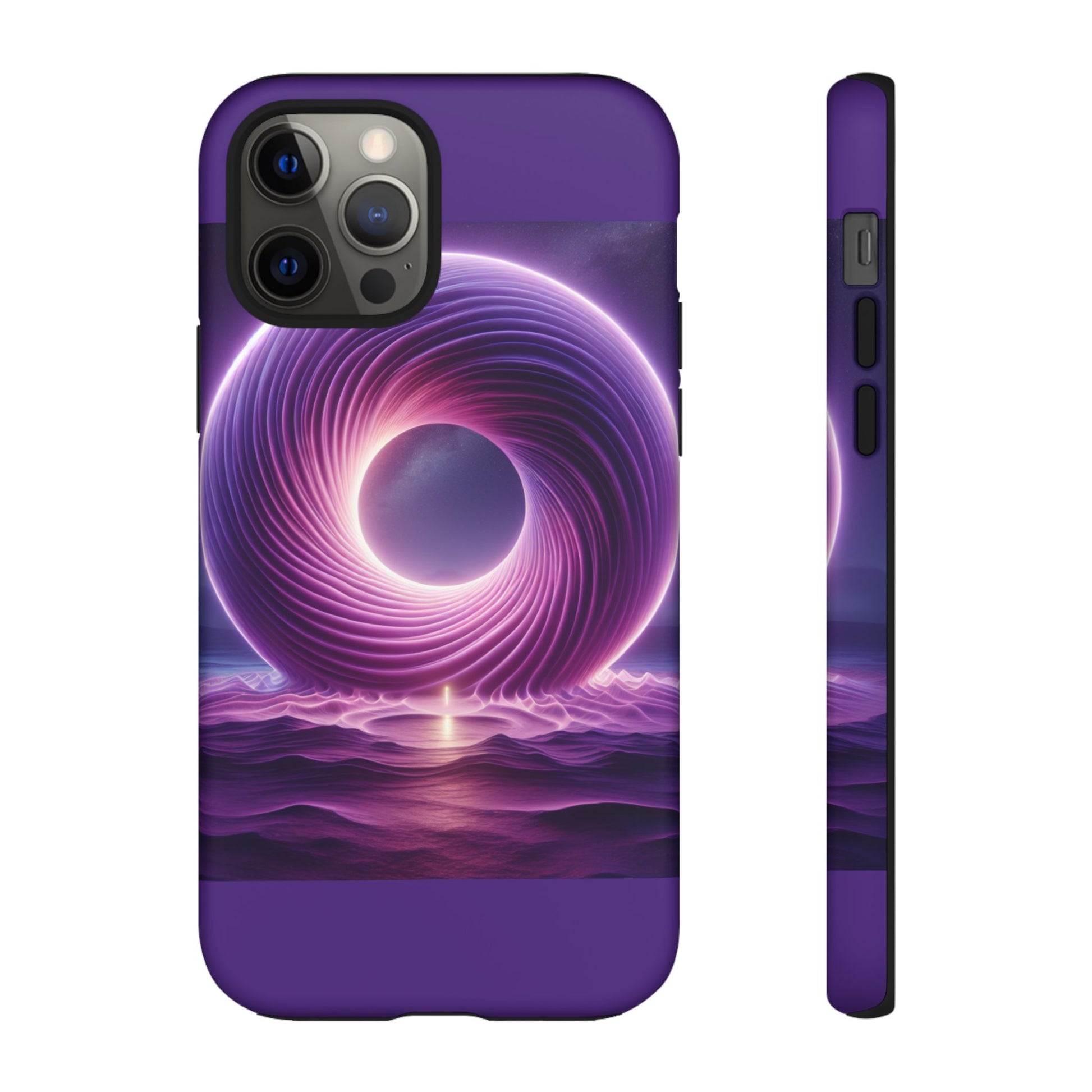 Colorful Phone Case with Swirling Design, Tough Phone Cover, Cosmic Phone Protector, Unique Gift for Tech Lovers, Stylish Smartphone Shell