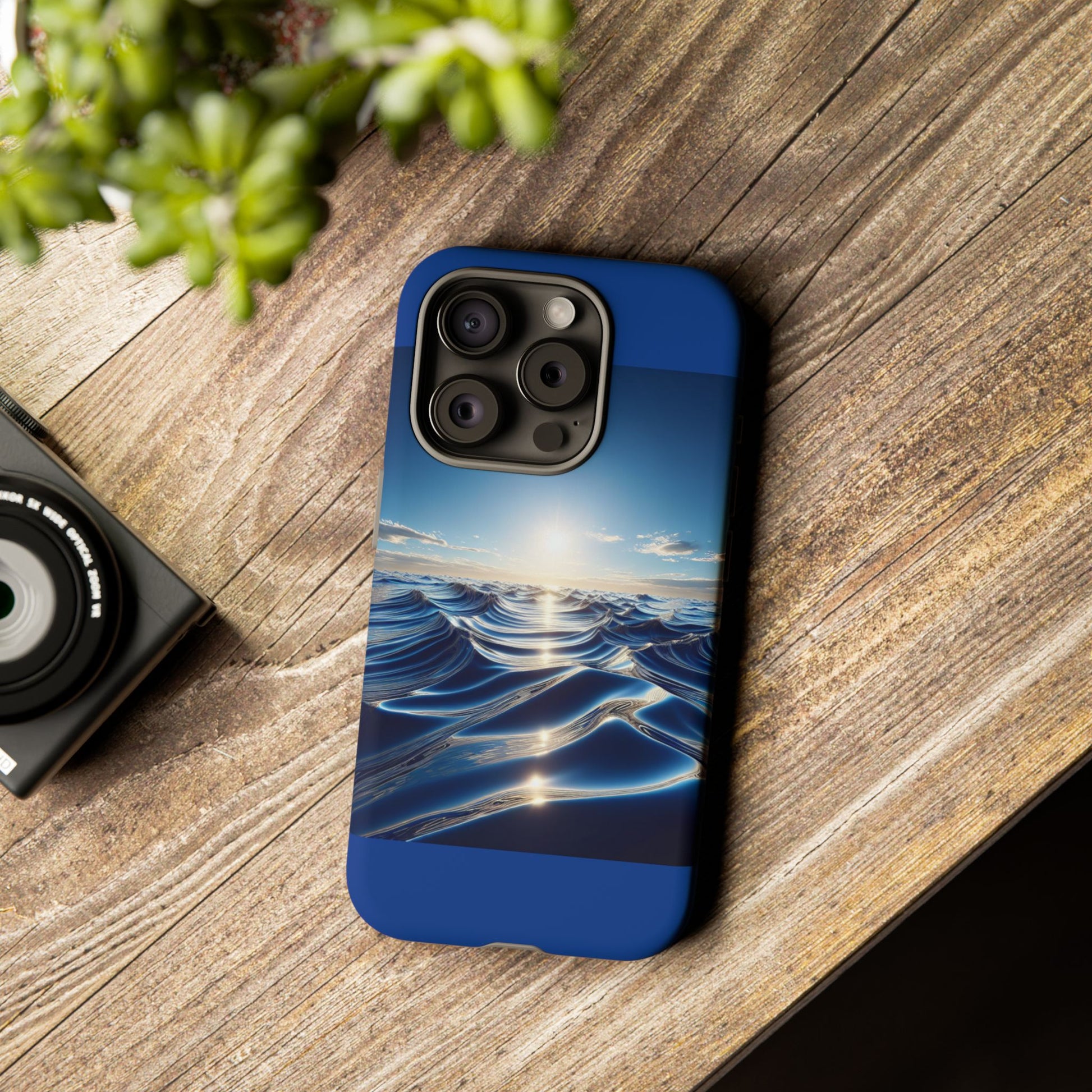 Ocean Wave Phone Case, Tough Phone Cover, Stylish Cell Case, Gift for Beach Lovers, Customizable Phone Accessory