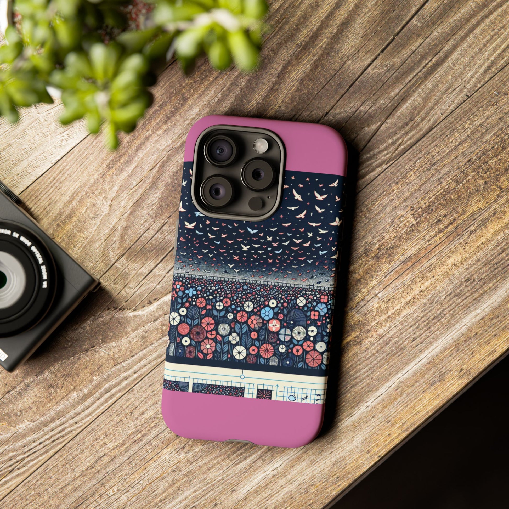 Floral Phone Case, Tough Cases for iPhone, Nature-Inspired Design, Gift for Her, Stylish Protection, Trending Accessory
