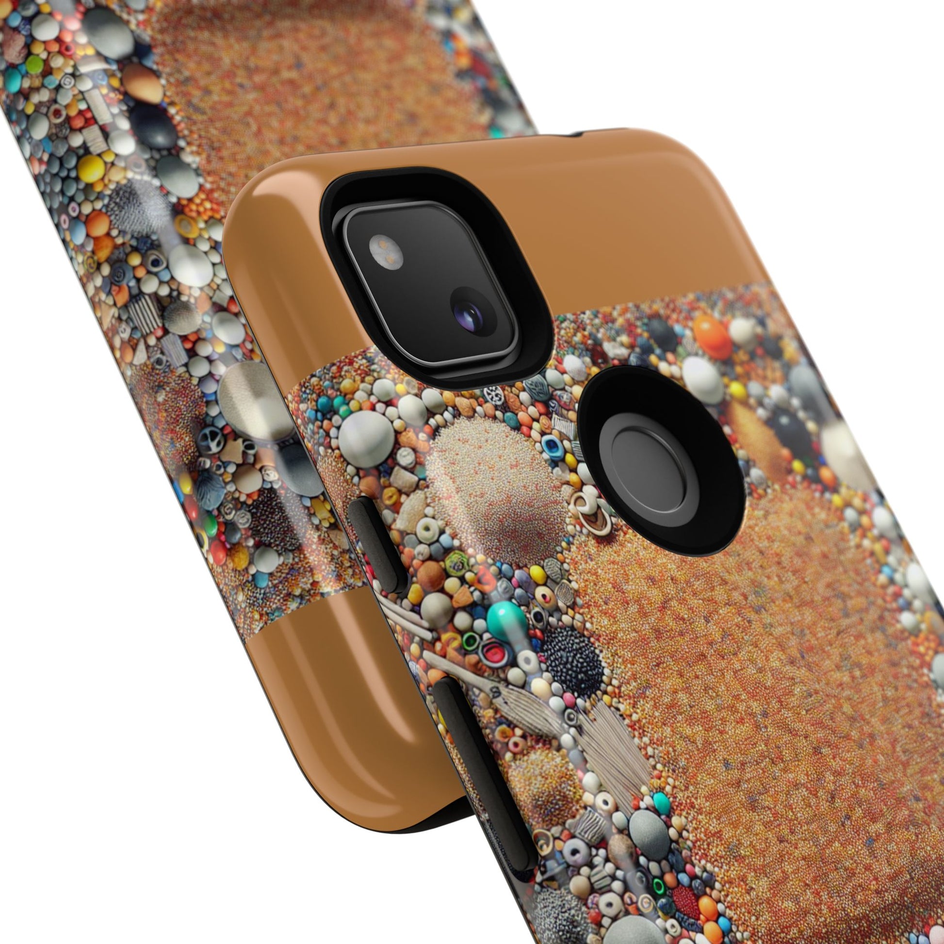 Colorful Phone Case with Unique Texture, Tough Case, Phone Accessory, Trendy Design, Gift for Tech Lovers, Durable Protection