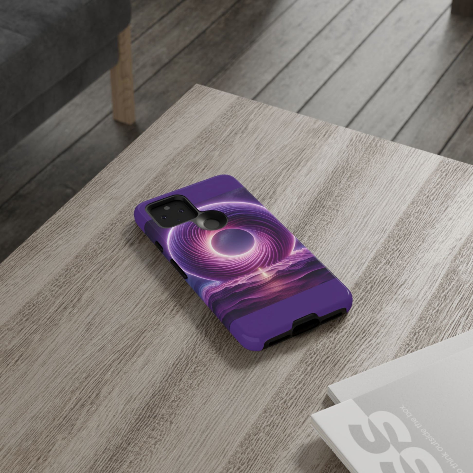 Colorful Phone Case with Swirling Design, Tough Phone Cover, Cosmic Phone Protector, Unique Gift for Tech Lovers, Stylish Smartphone Shell