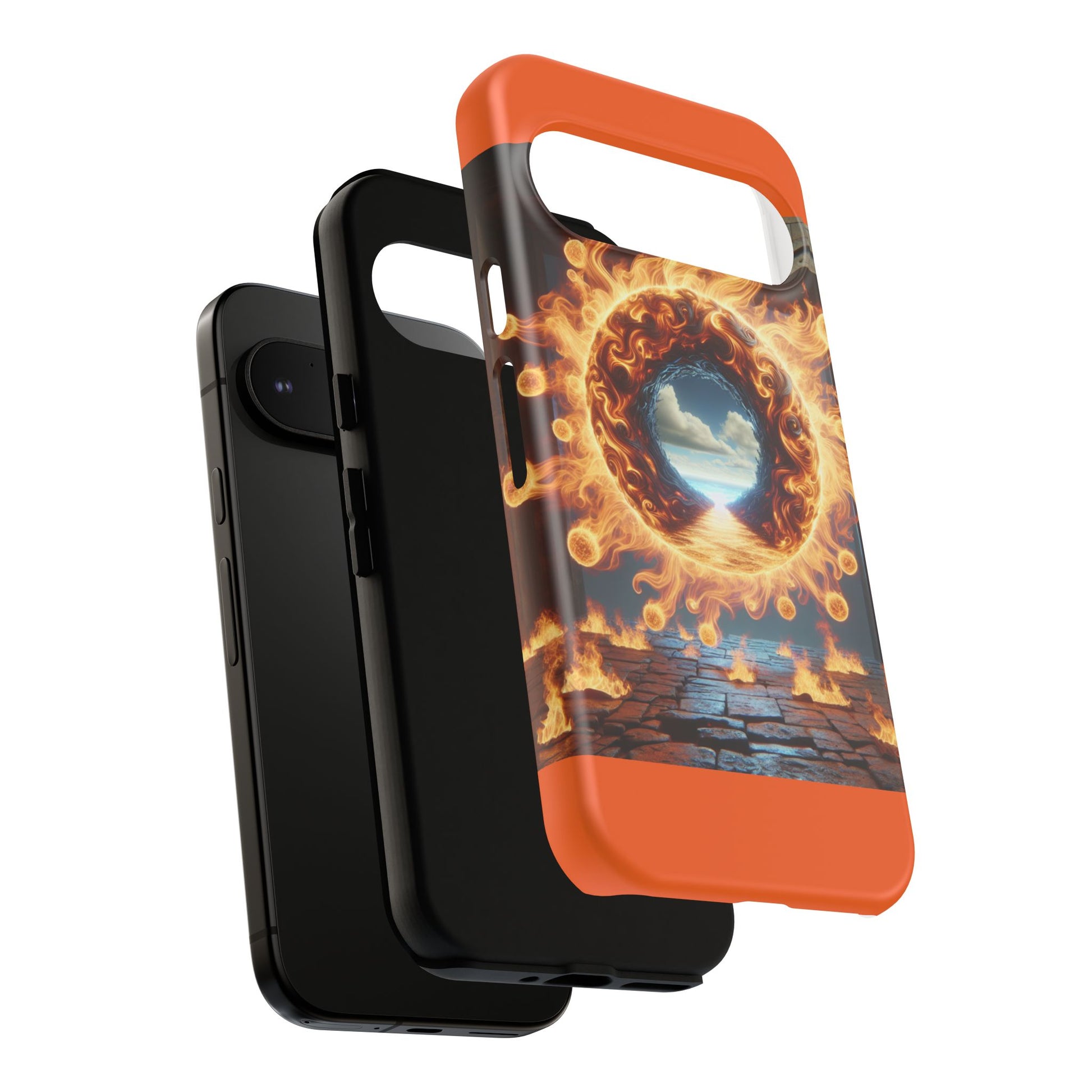 Vibrant Phone Case, Tough Cases for Gamers, Fire Element Phone Cover, Unique Protector, Game Lover Gifts