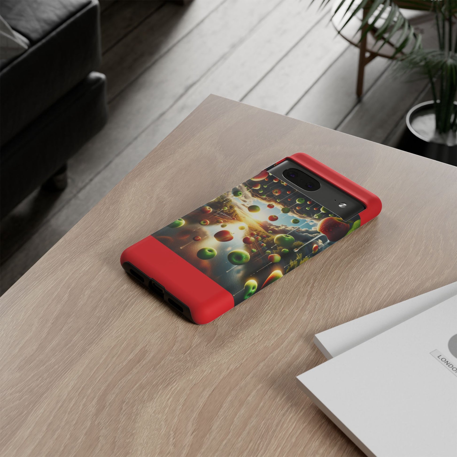Vibrant Phone Case with Artistic Apple Design, Unique Gift for Art Lovers, Trendy Accessory for Any Occasion, Stylish Smartphone Cover