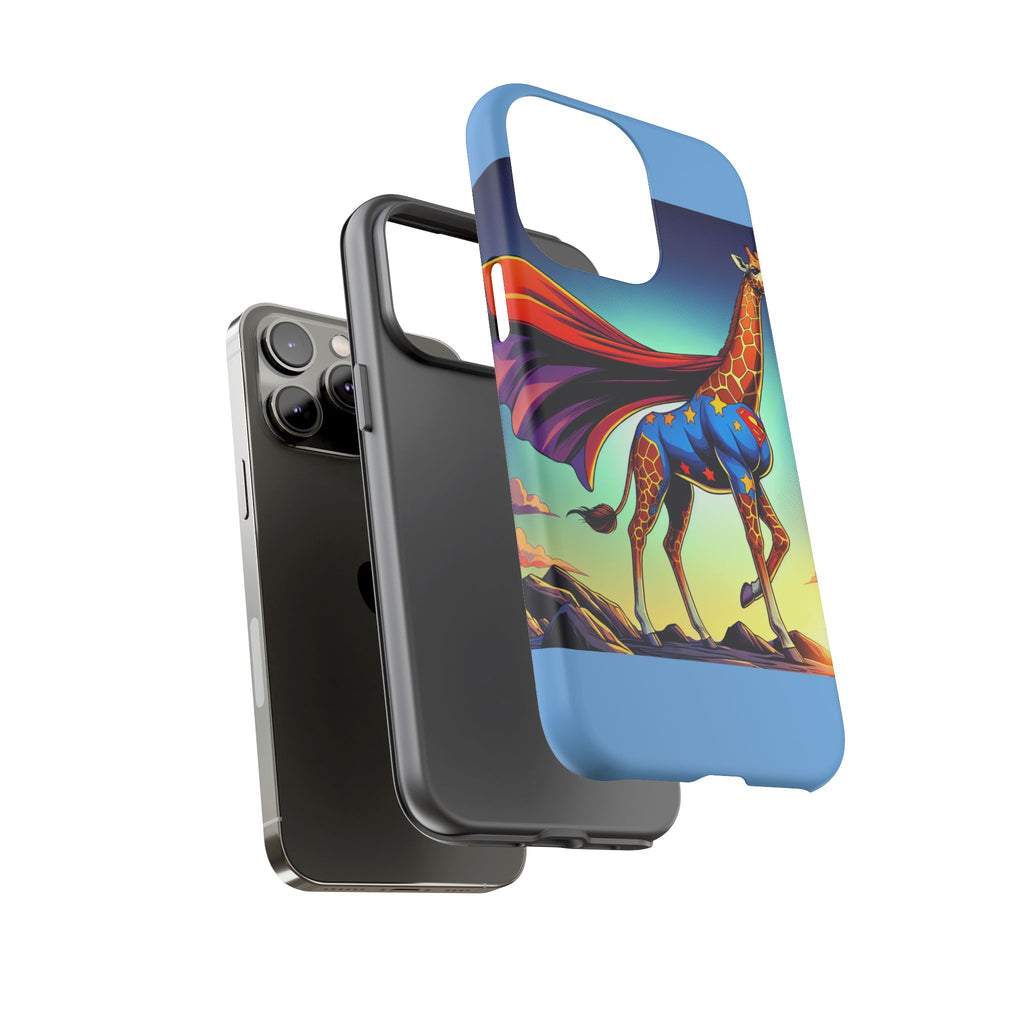 Superhero Giraffe Phone Case | Tough Cases, Unique Gifts, Animal Lover Accessories, Fun Tech Protectors, Cute Phone Covers, Birthday Gift