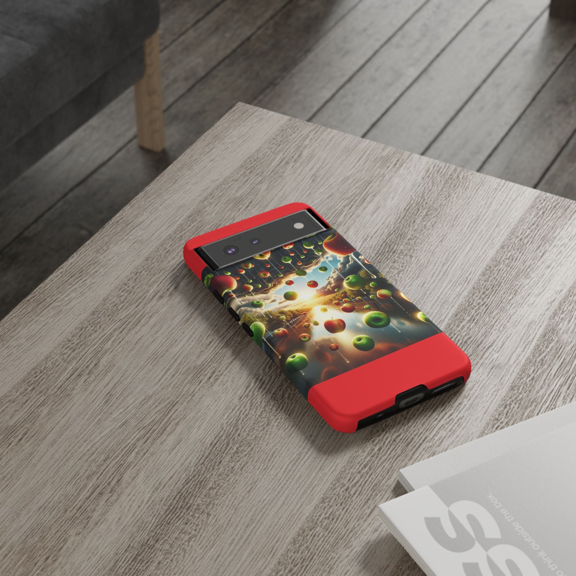 Vibrant Phone Case with Artistic Apple Design, Unique Gift for Art Lovers, Trendy Accessory for Any Occasion, Stylish Smartphone Cover