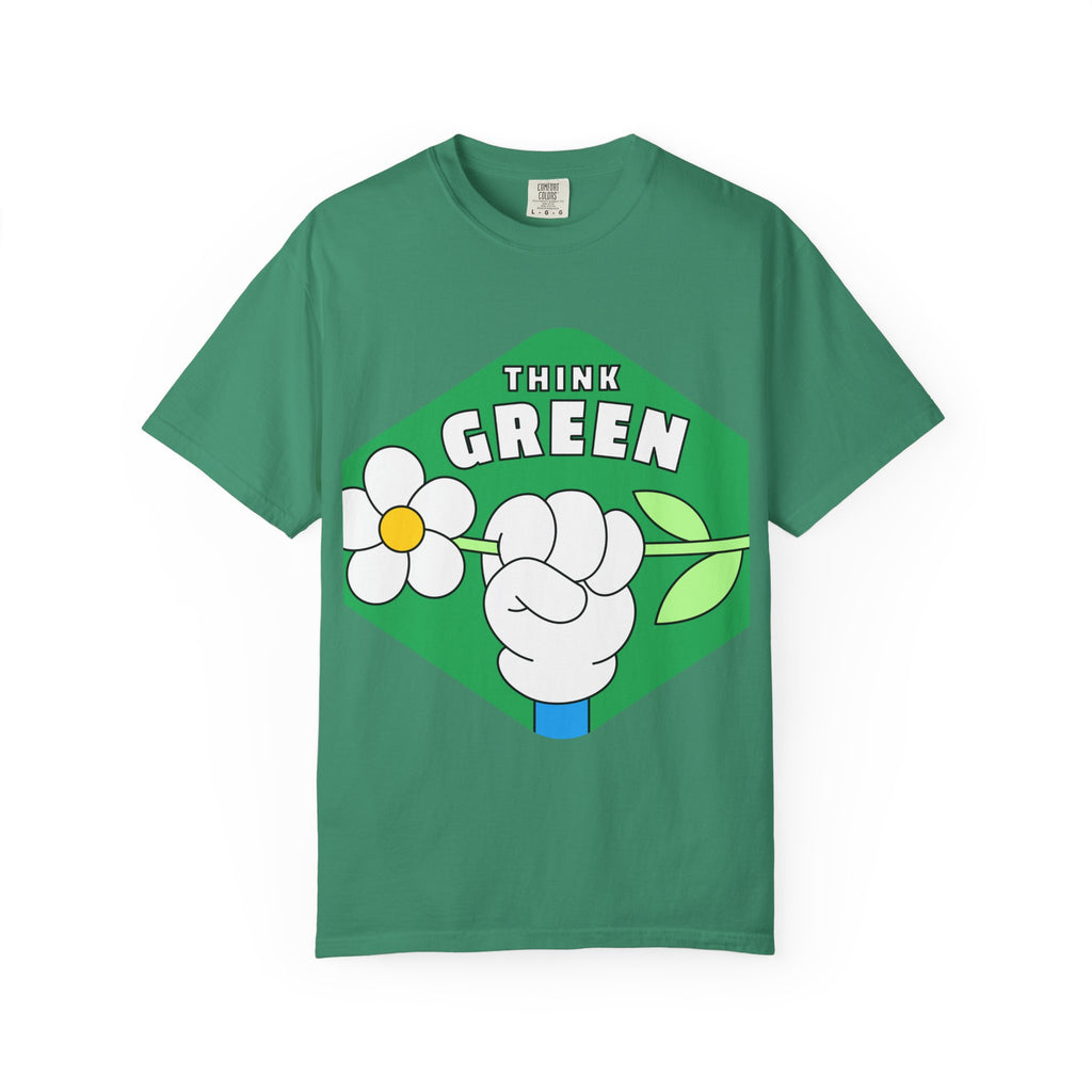 Eco-Friendly Unisex T-Shirt - Think Green, Sustainable Fashion, Plant Lover Gift, Earth Day Tee, Casual Wear