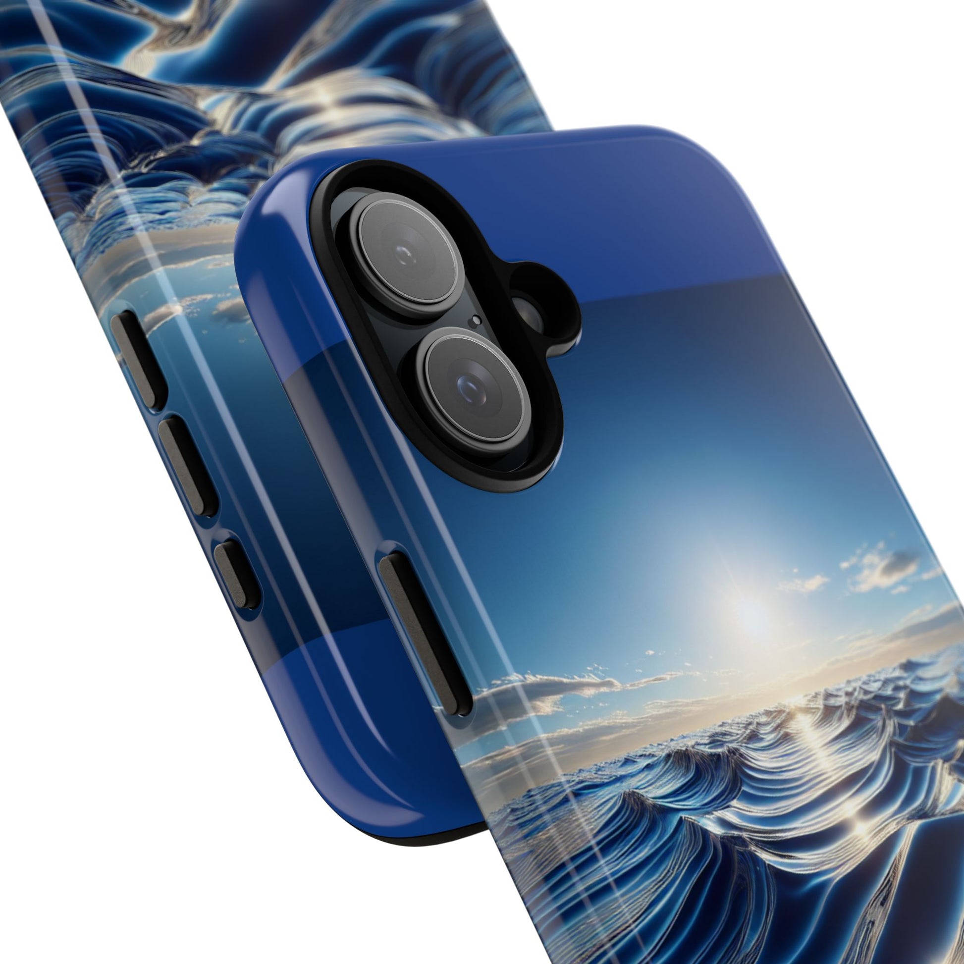 Ocean Wave Phone Case, Tough Phone Cover, Stylish Cell Case, Gift for Beach Lovers, Customizable Phone Accessory