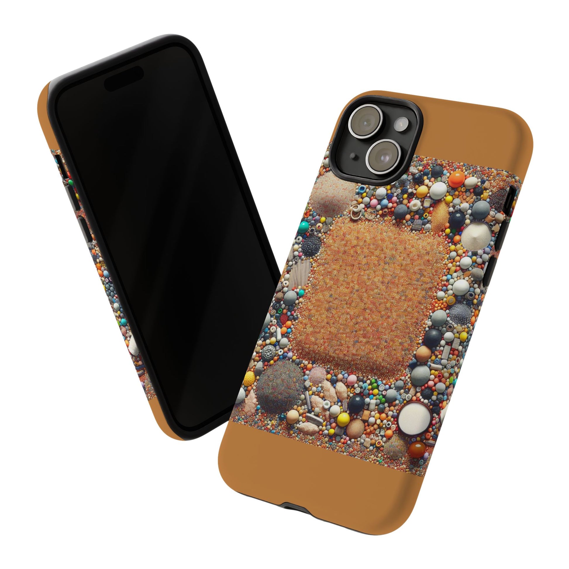 Colorful Phone Case with Unique Texture, Tough Case, Phone Accessory, Trendy Design, Gift for Tech Lovers, Durable Protection