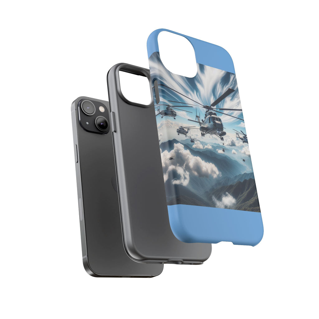 Tough Cases - Helicopter Design Phone Case, Military Style Cover, Unique Gift for Aviation Lovers, Durable Phone Protector, Hobbyist [...]