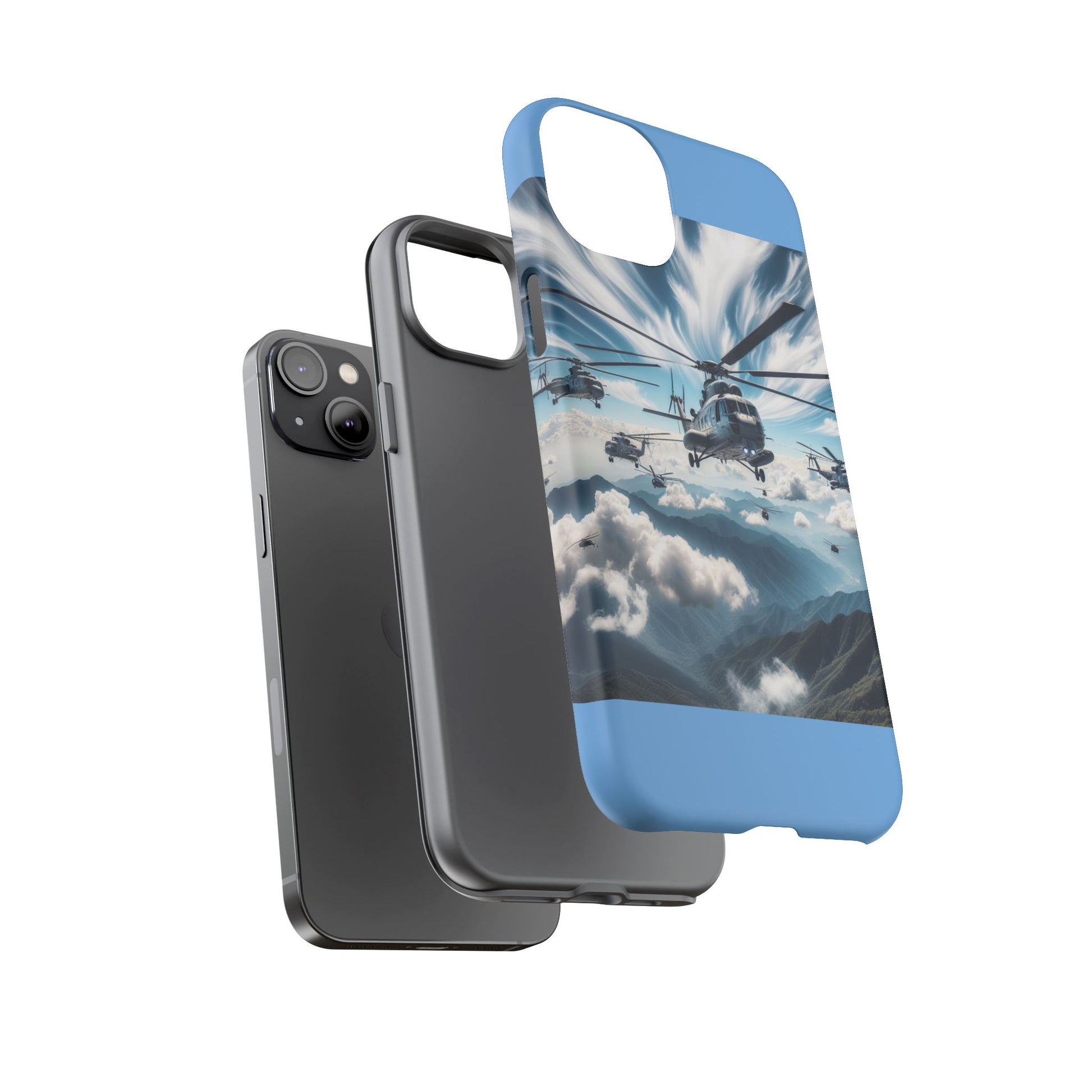 Tough Cases - Helicopter Design Phone Case, Military Style Cover, Unique Gift for Aviation Lovers, Durable Phone Protector, Hobbyist [...]