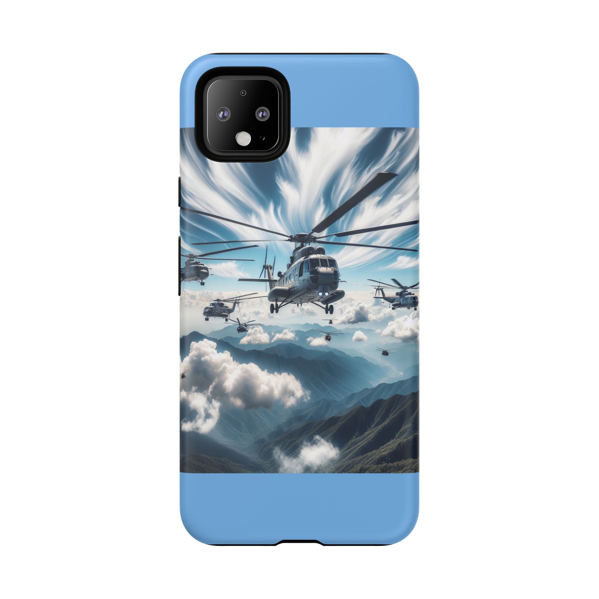 Tough Cases - Helicopter Design Phone Case, Military Style Cover, Unique Gift for Aviation Lovers, Durable Phone Protector, Hobbyist [...]