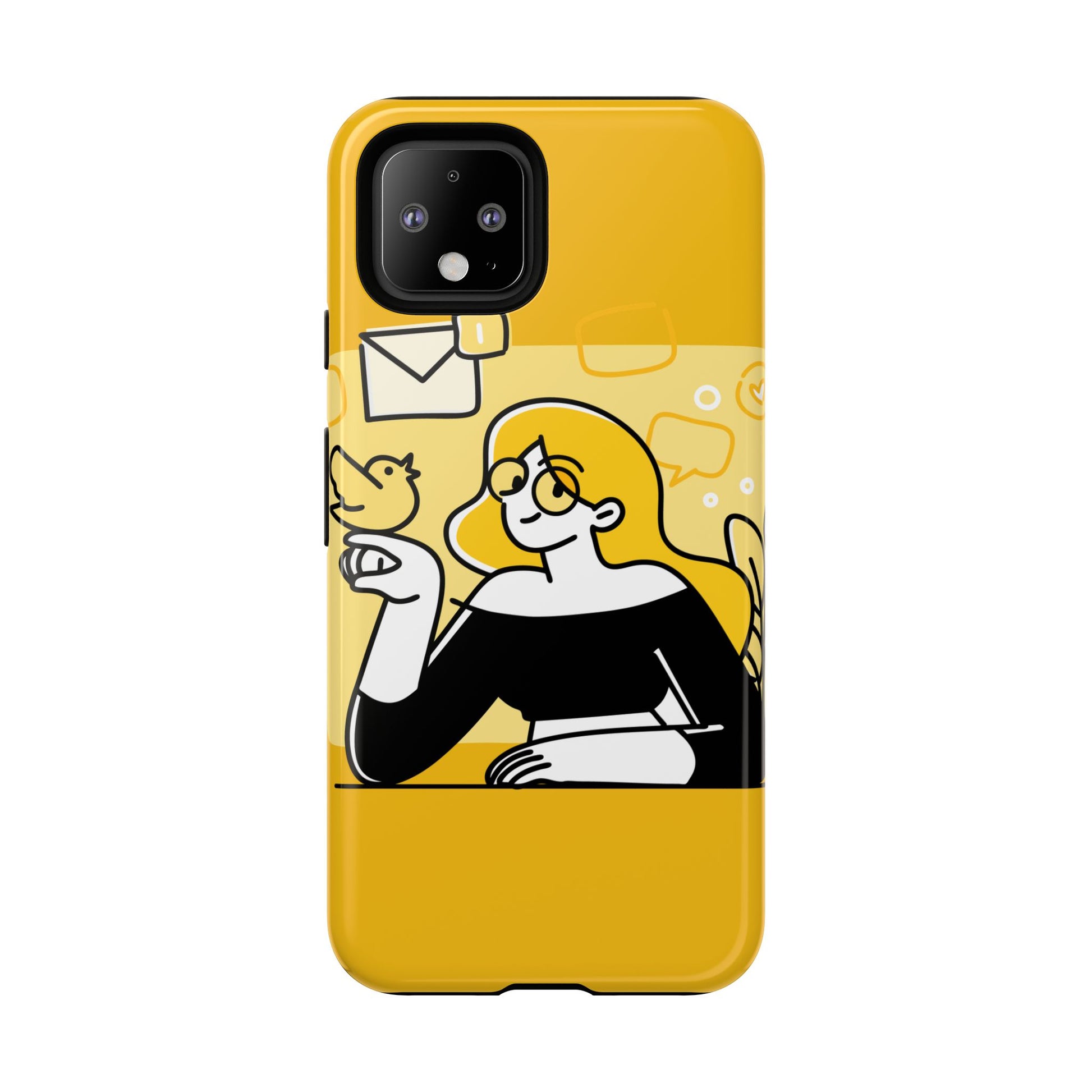 Chic Phone Case with Playful Design, Smartphone Cover, Unique Gift, Trendy Accessory, Eco-Friendly Case