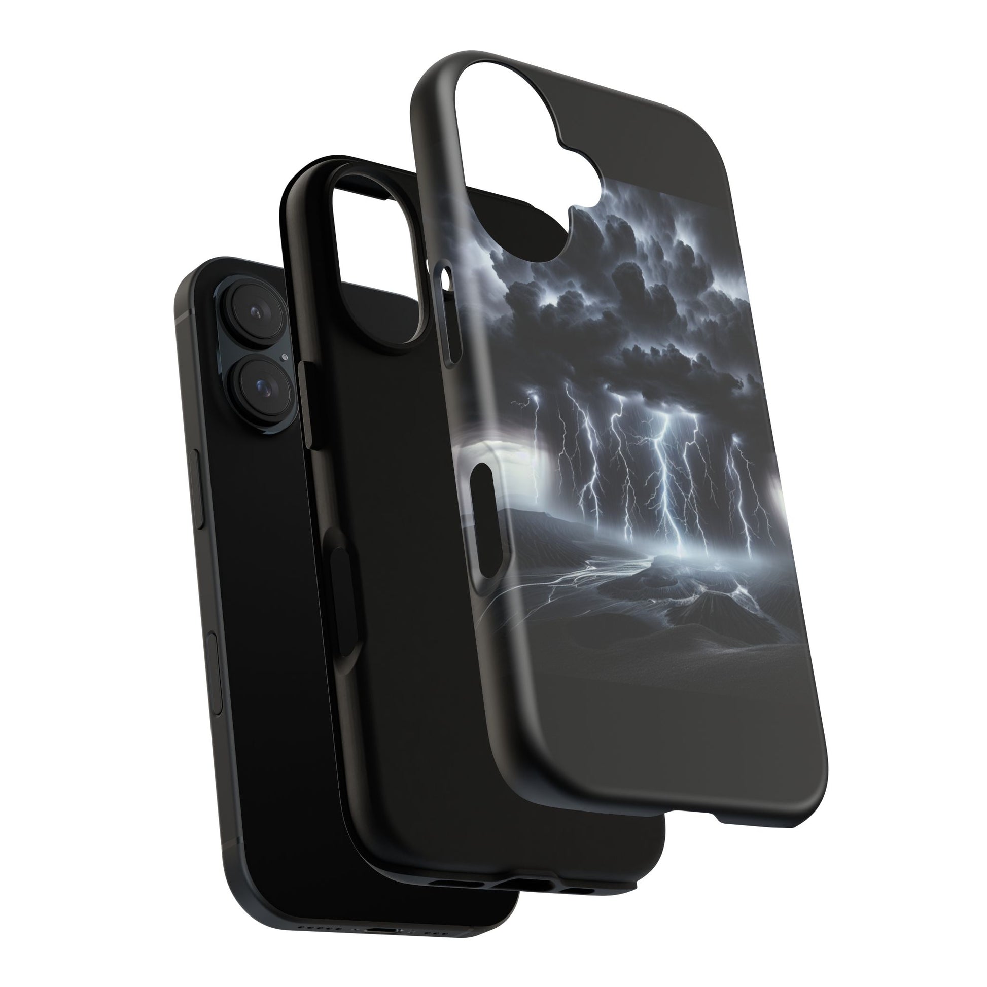 Tough Cases for the Bold: Stormy Thunder Phone Case, Lightning Protection, Durable Cover for Adventurers, Unique Gift for Nature [...]