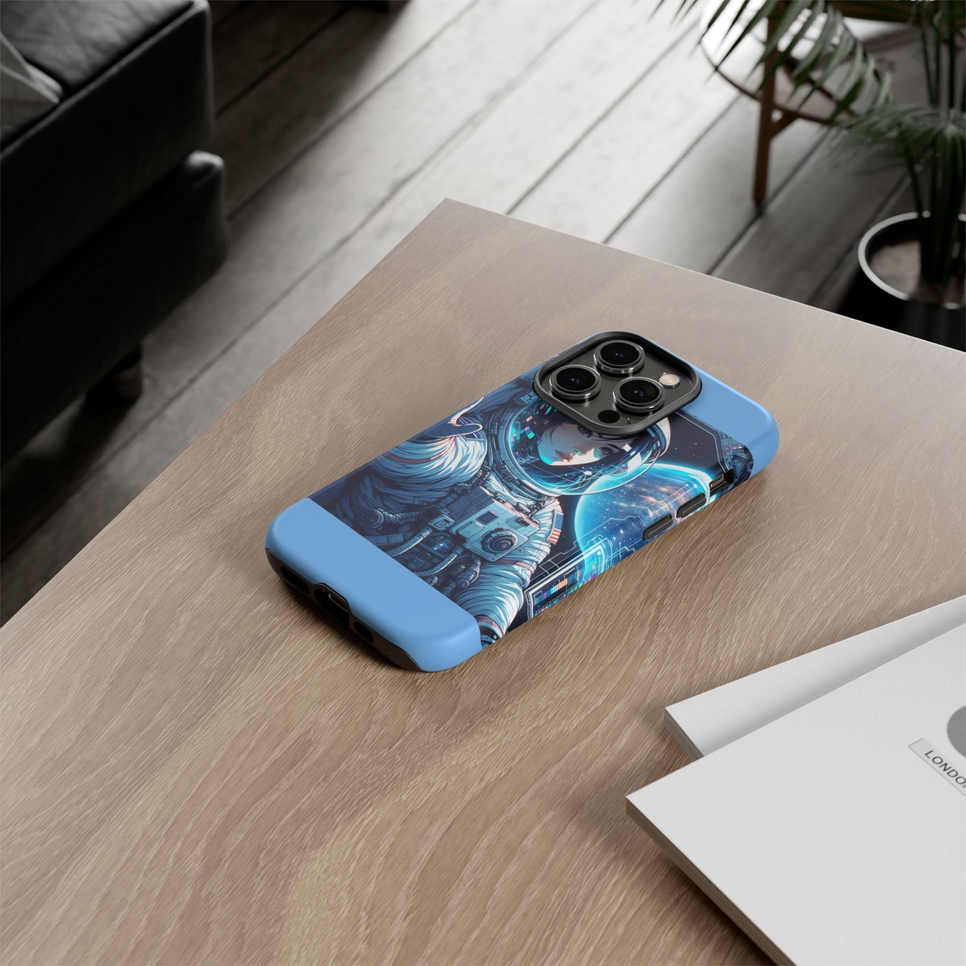 Astronaut Phone Case, Space-Themed Tough Case, Unique Gift for Science Lovers, Trendy Protection for Smartphones, Cool Tech Accessories