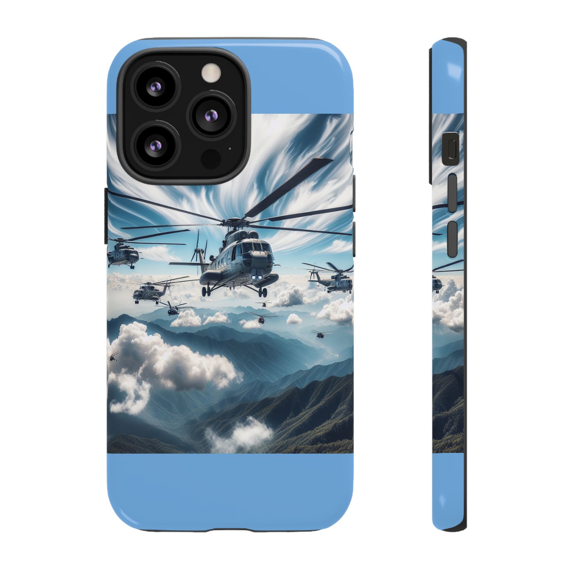 Tough Cases - Helicopter Design Phone Case, Military Style Cover, Unique Gift for Aviation Lovers, Durable Phone Protector, Hobbyist [...]