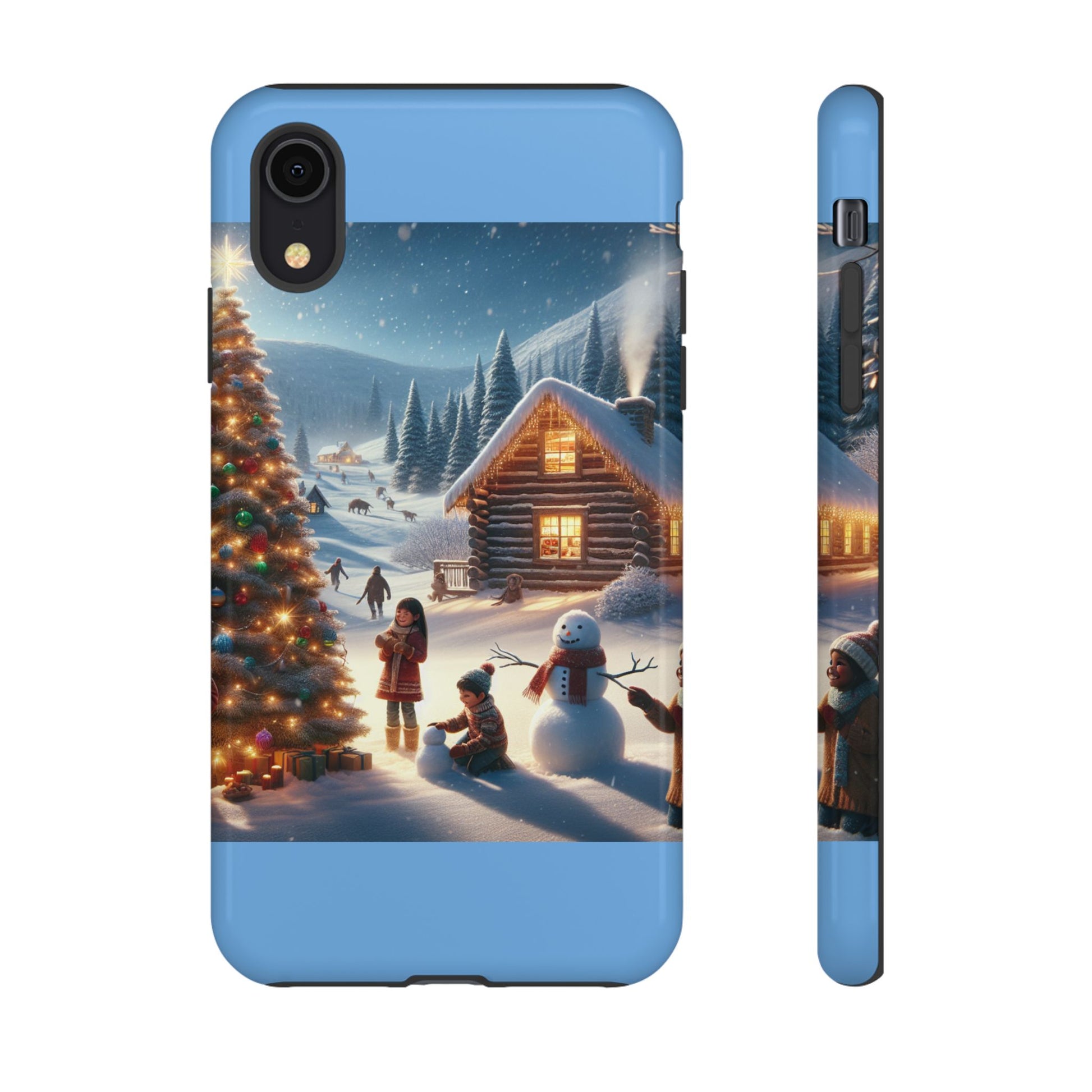 Winter Wonderland Phone Case, Holiday Gift for Him/Her, Cute Christmas Phone Cover, Unique Winter Scene Case, Festive Tech Accessories