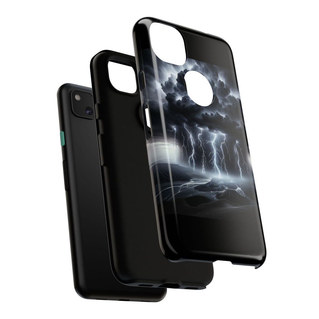 Tough Cases for the Bold: Stormy Thunder Phone Case, Lightning Protection, Durable Cover for Adventurers, Unique Gift for Nature [...]