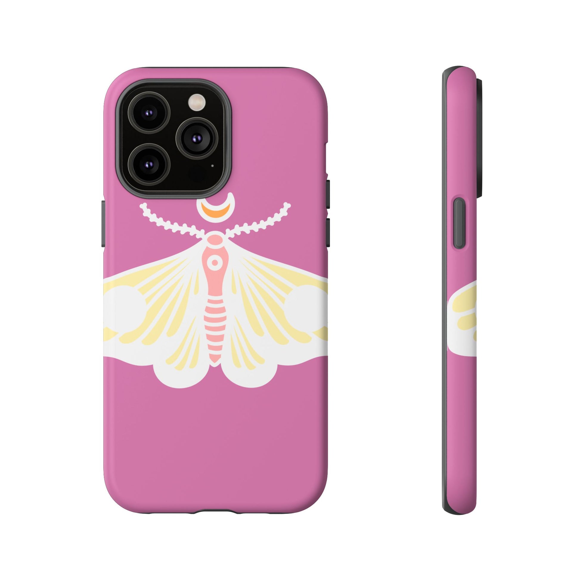 Colorful Moth Phone Case | Tough Cases for iPhone, Unique Gift, Nature Lovers, Boho Style, Trendy Accessories