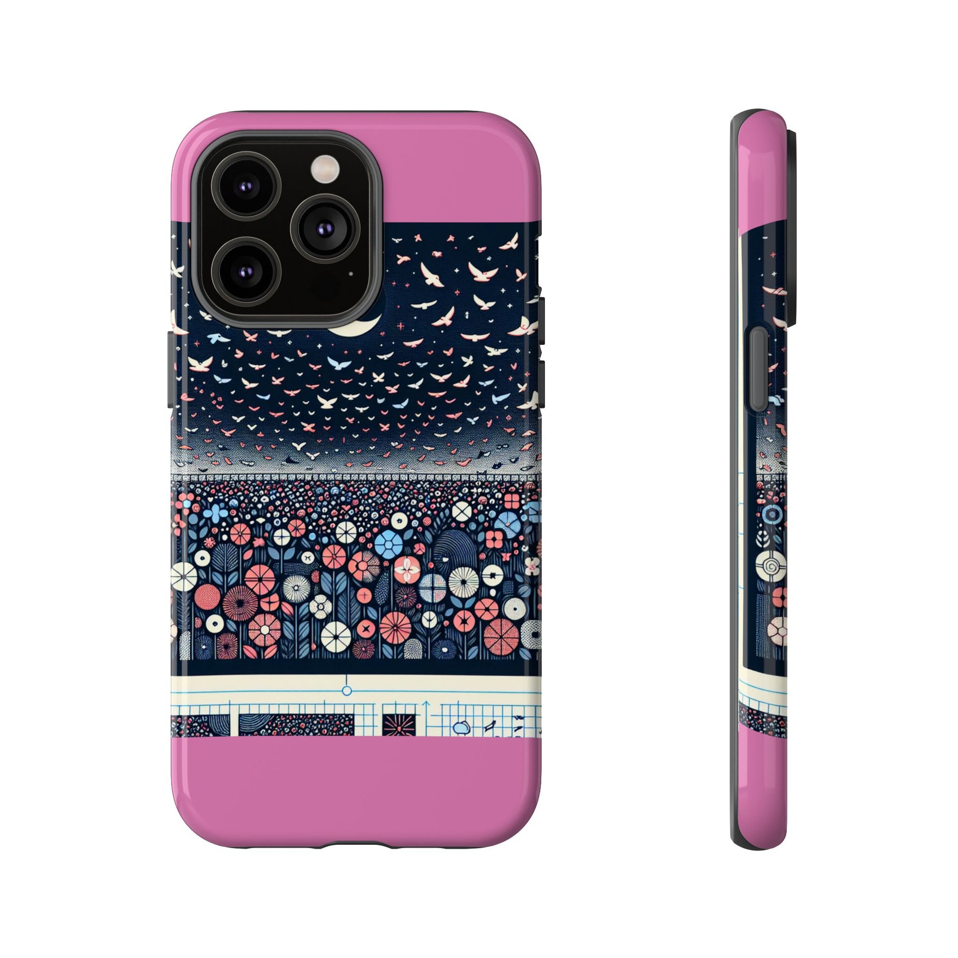 Floral Phone Case, Tough Cases for iPhone, Nature-Inspired Design, Gift for Her, Stylish Protection, Trending Accessory
