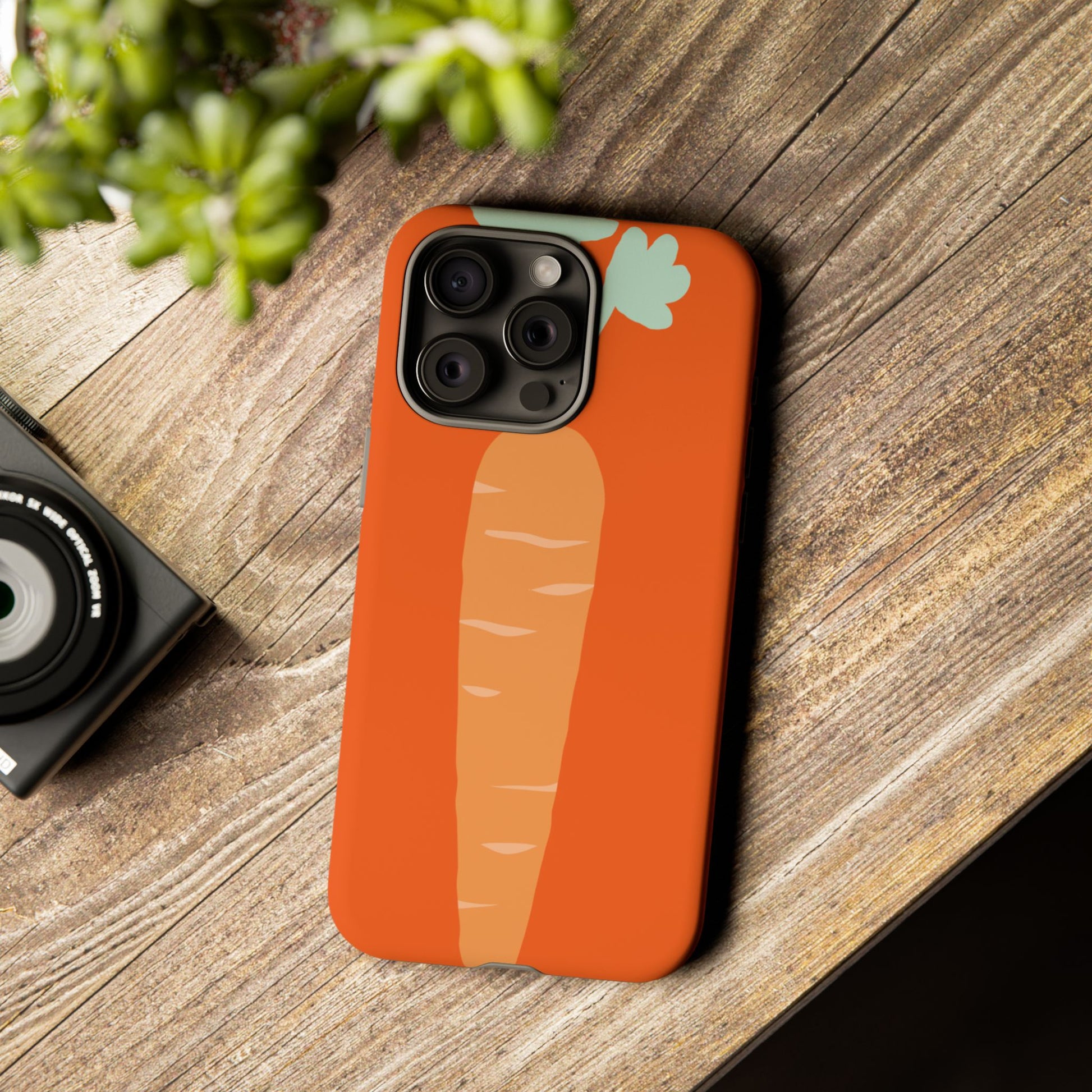 Tough Cases Carrot Phone Case, Cute Smartphone Cover, Fun Gift for Garden Lovers, Fall Decor, Vegan Accessories, Colorful Case