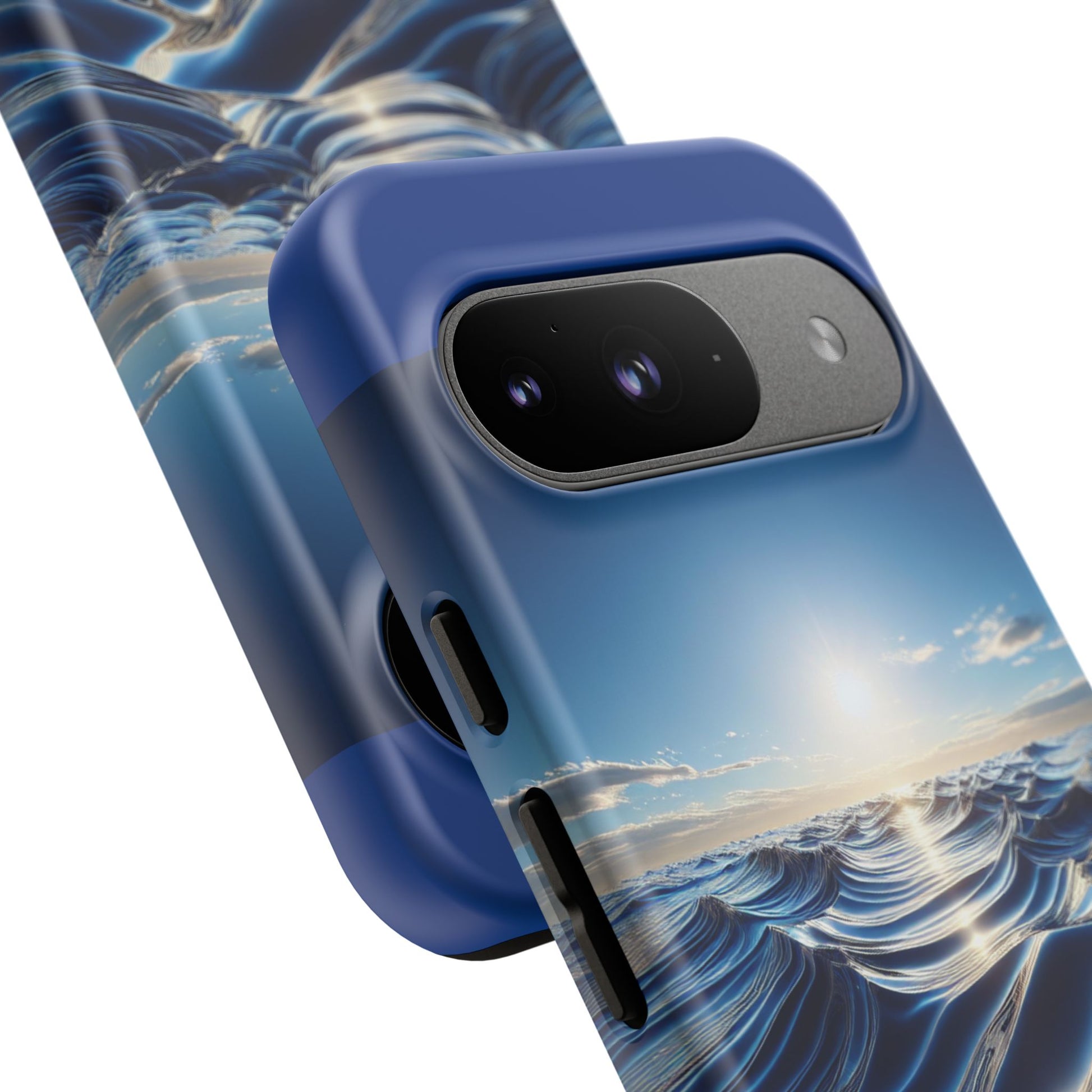 Ocean Wave Phone Case, Tough Phone Cover, Stylish Cell Case, Gift for Beach Lovers, Customizable Phone Accessory
