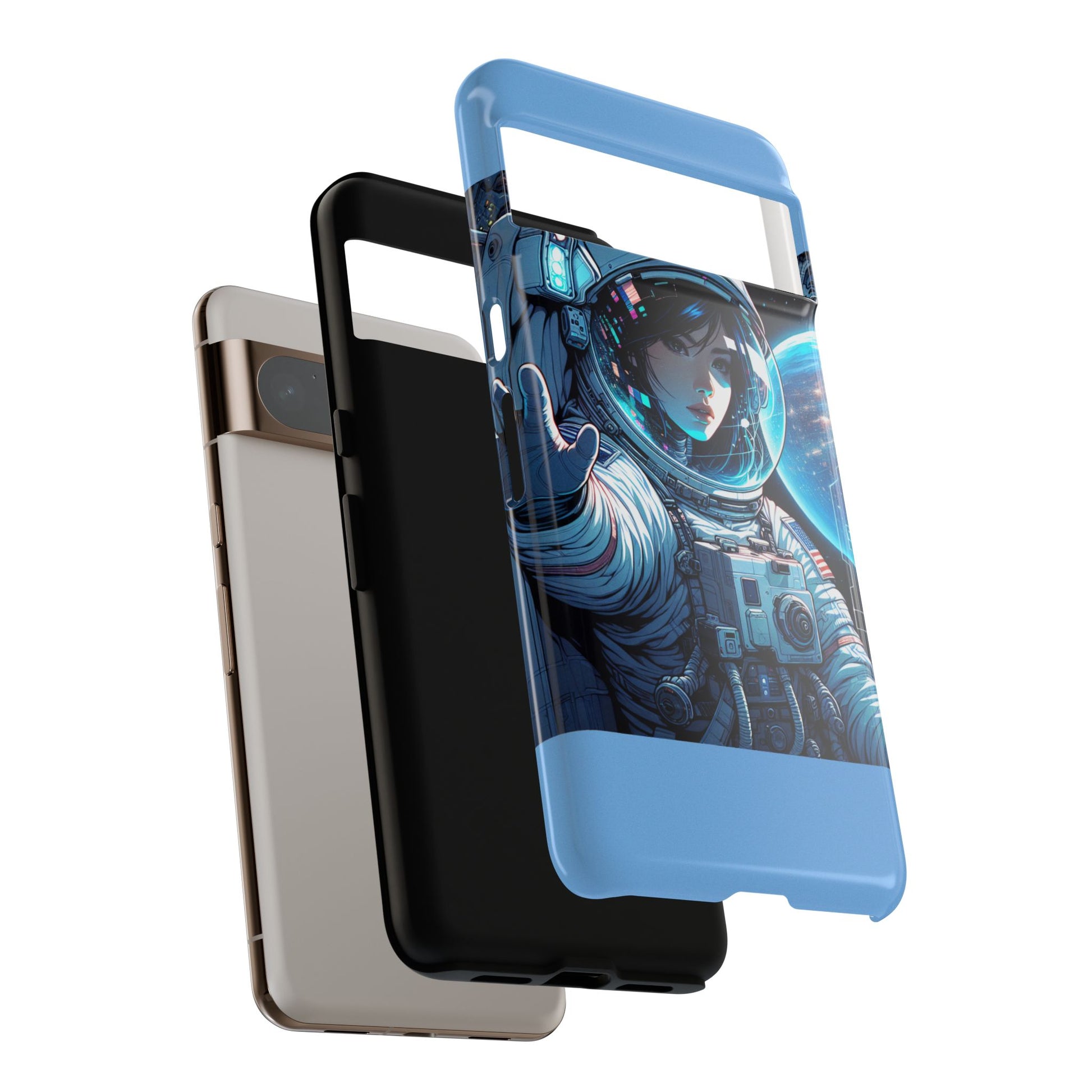 Astronaut Phone Case, Space-Themed Tough Case, Unique Gift for Science Lovers, Trendy Protection for Smartphones, Cool Tech Accessories