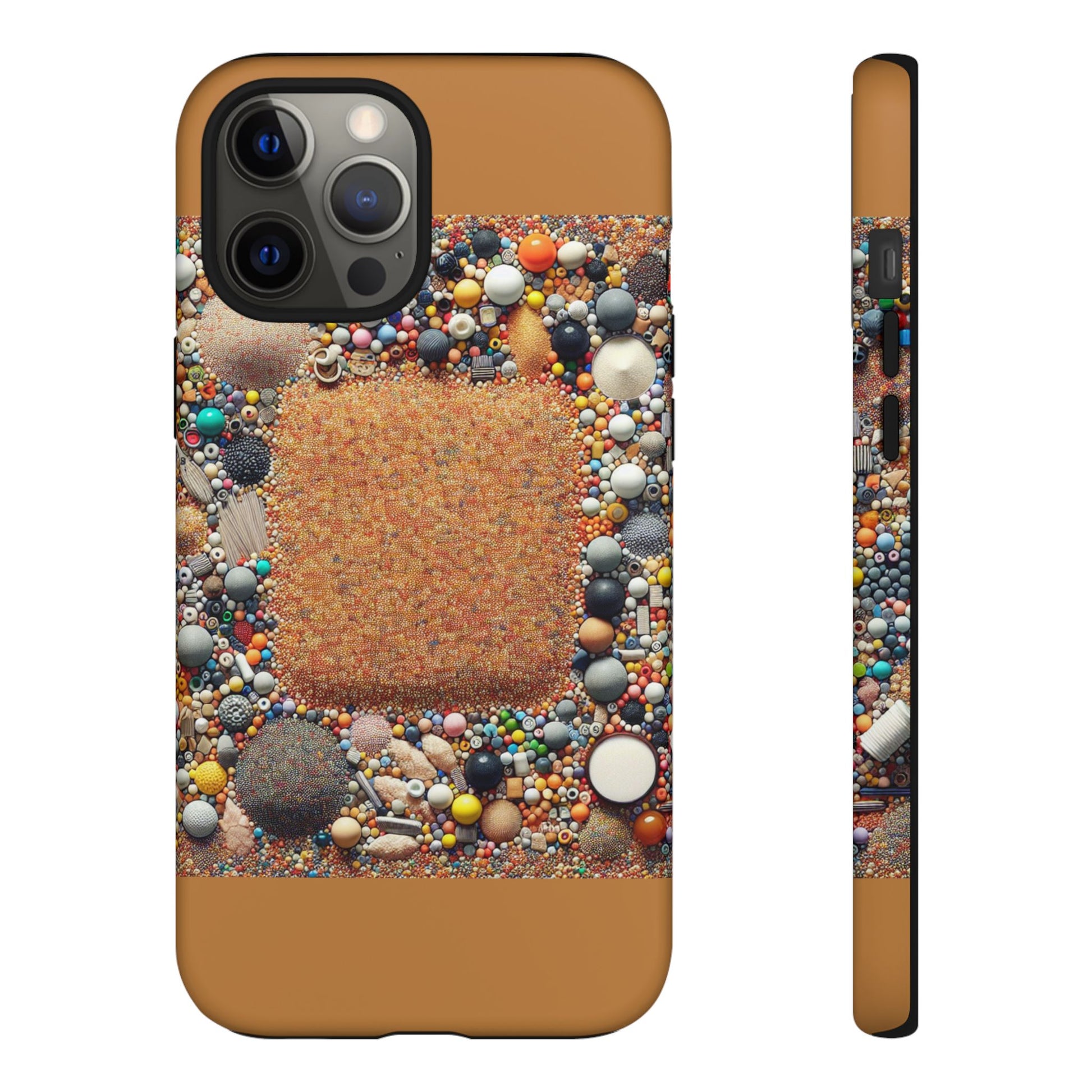 Colorful Phone Case with Unique Texture, Tough Case, Phone Accessory, Trendy Design, Gift for Tech Lovers, Durable Protection