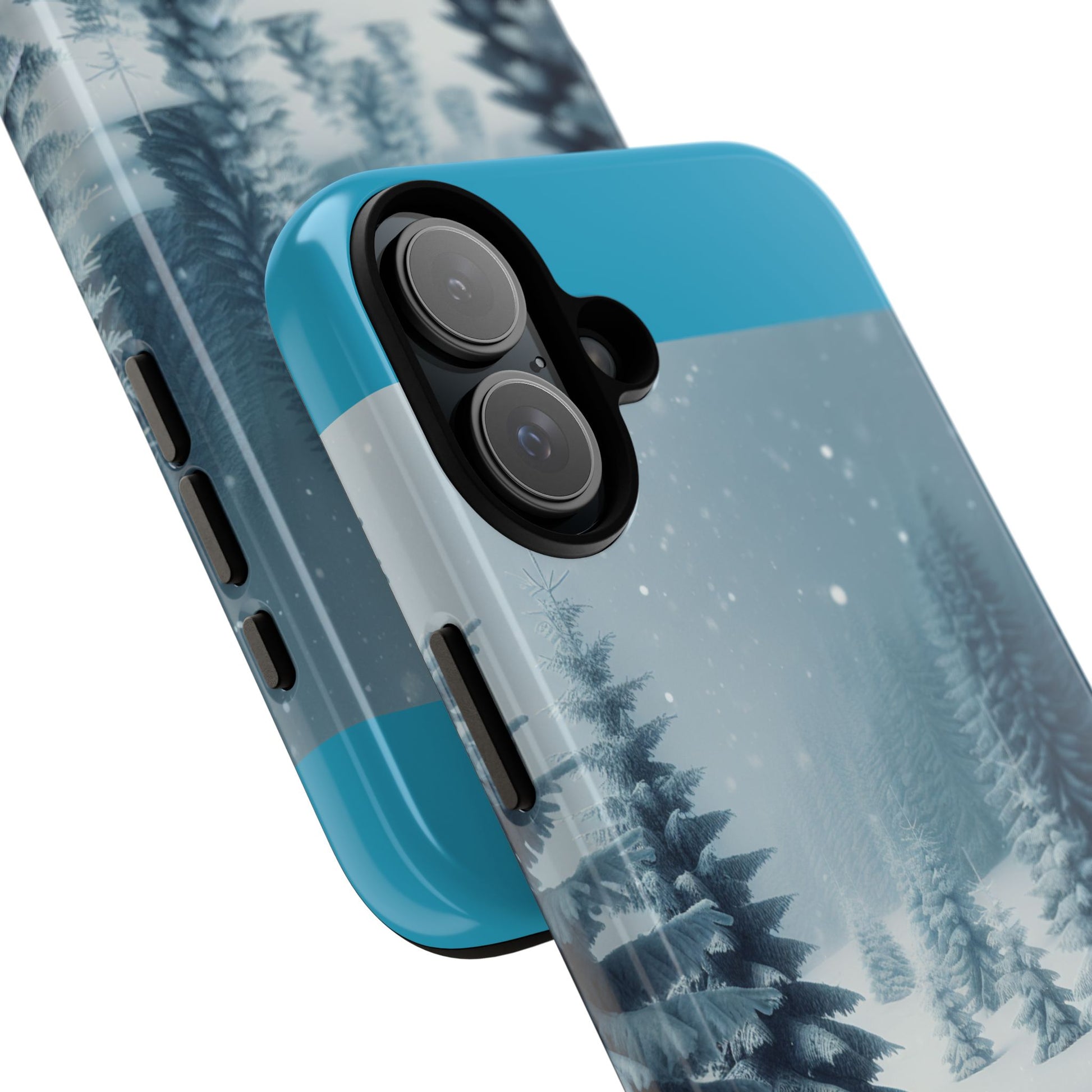 Winter Forest Phone Case, Tough Cases for iPhone, Snowy Landscape Design, Nature Lover Gift, Holiday Accessories