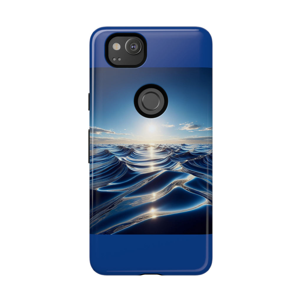 Ocean Wave Phone Case, Tough Phone Cover, Stylish Cell Case, Gift for Beach Lovers, Customizable Phone Accessory