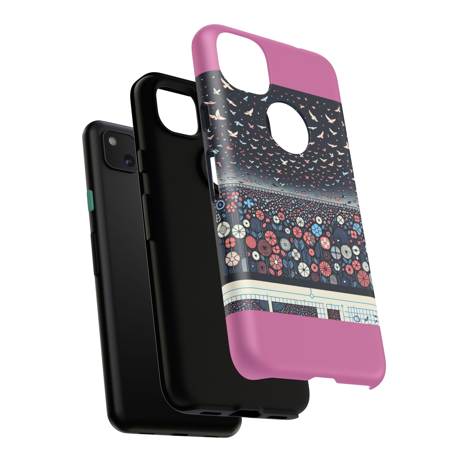 Floral Phone Case, Tough Cases for iPhone, Nature-Inspired Design, Gift for Her, Stylish Protection, Trending Accessory