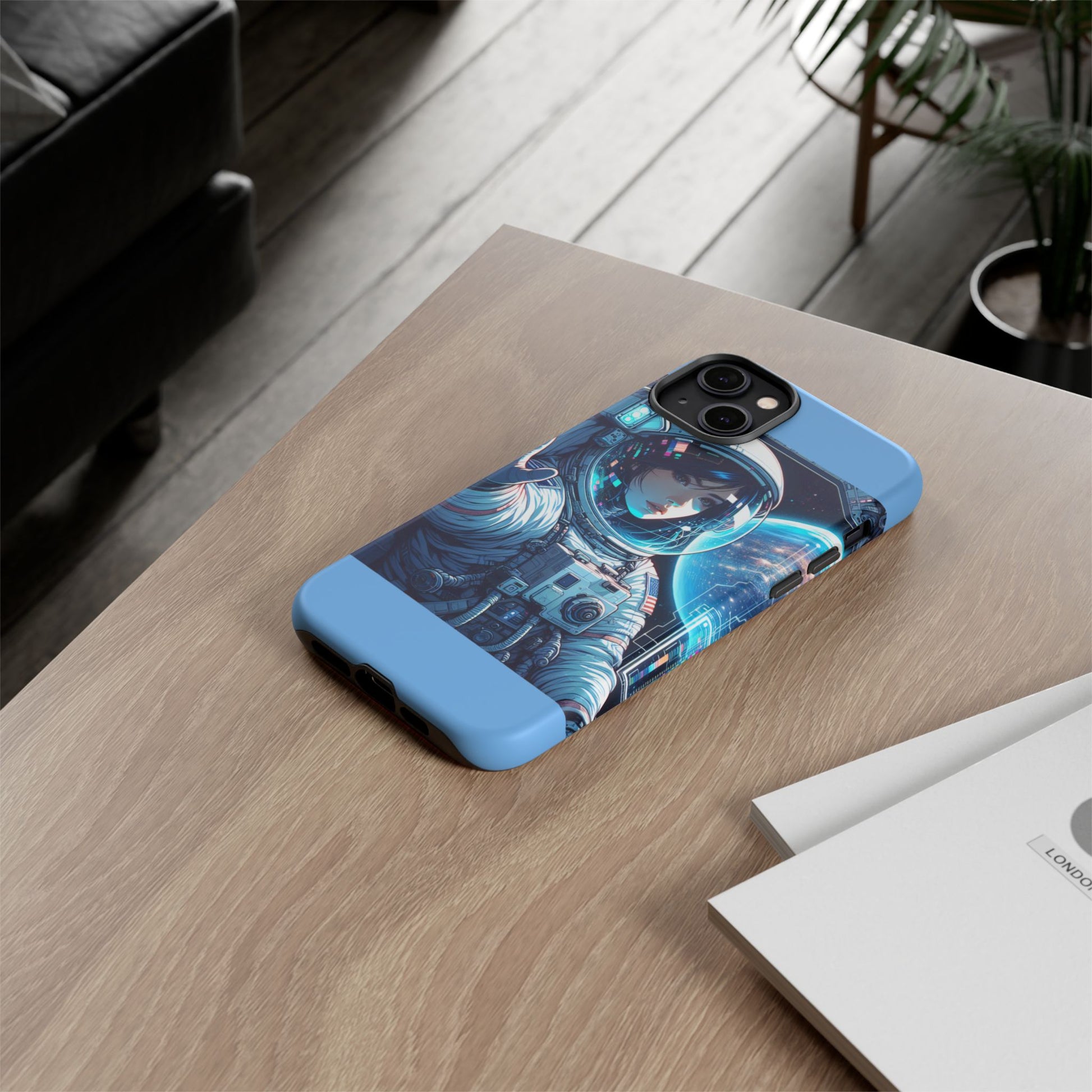 Astronaut Phone Case, Space-Themed Tough Case, Unique Gift for Science Lovers, Trendy Protection for Smartphones, Cool Tech Accessories
