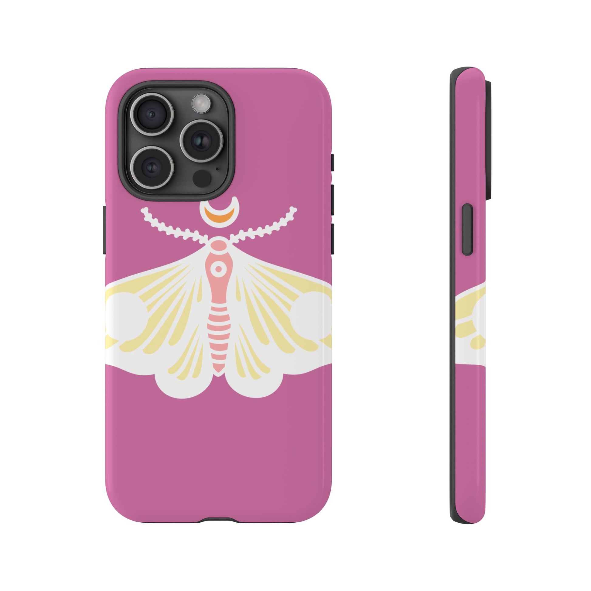 Colorful Moth Phone Case | Tough Cases for iPhone, Unique Gift, Nature Lovers, Boho Style, Trendy Accessories