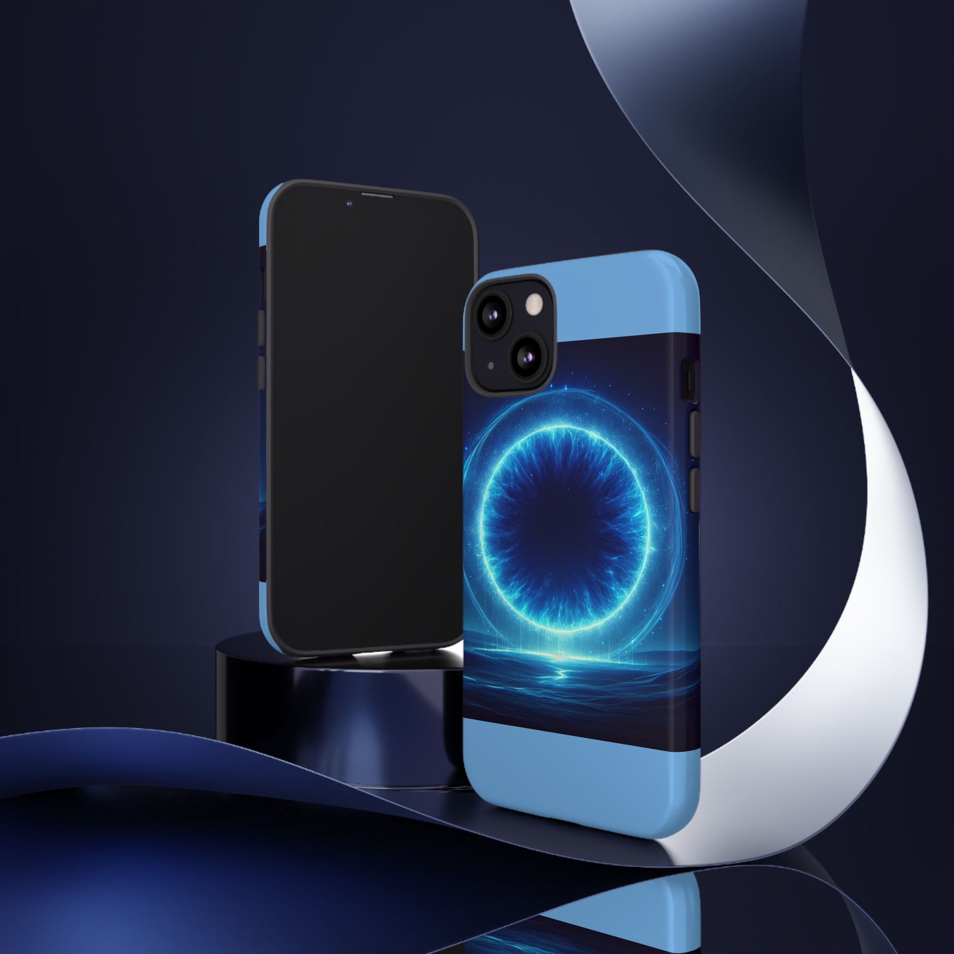 Blue Galaxy Phone Case, Tough Phone Cover, Cosmic Protection Case, Space Design, Gift for Space Lovers