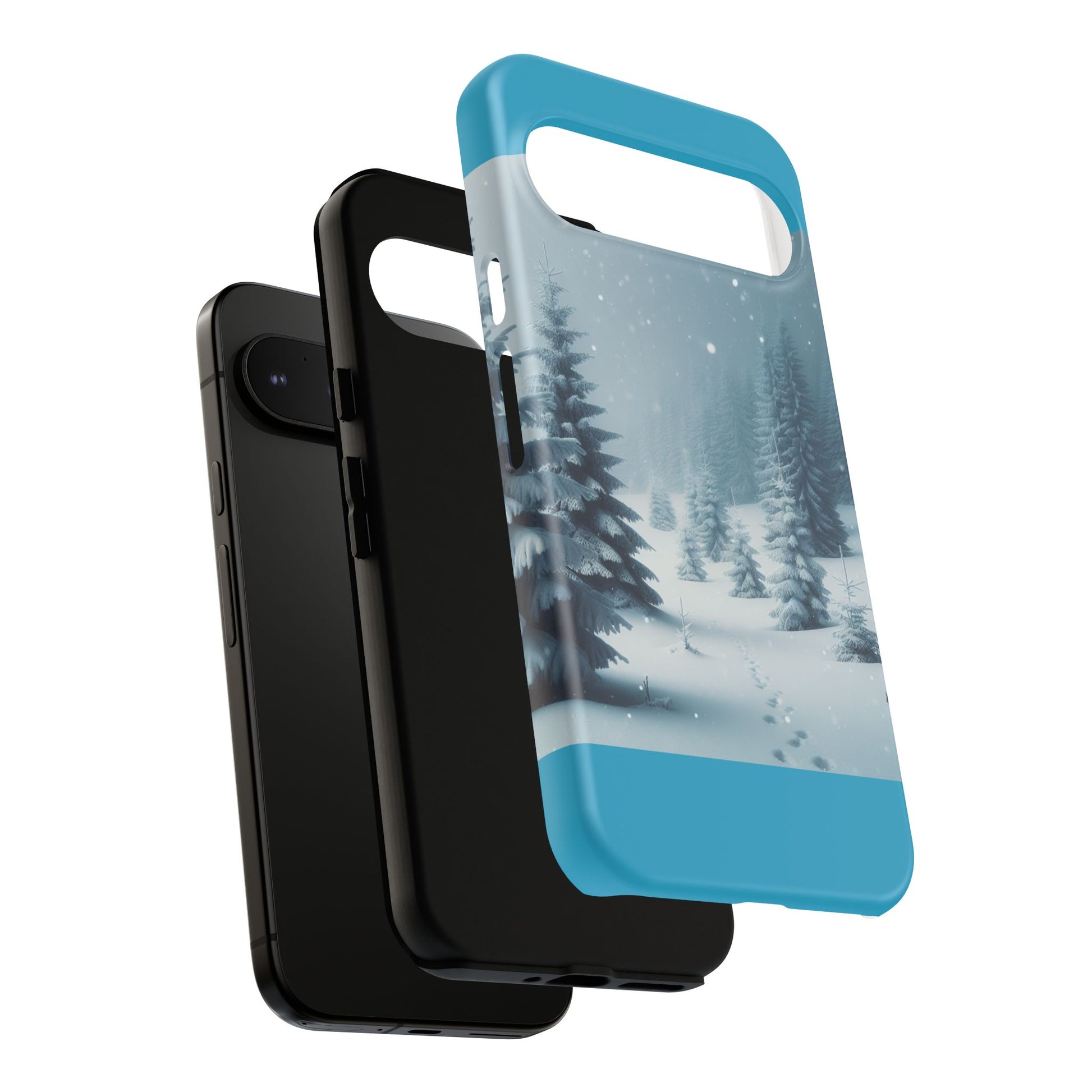 Winter Forest Phone Case, Tough Cases for iPhone, Snowy Landscape Design, Nature Lover Gift, Holiday Accessories
