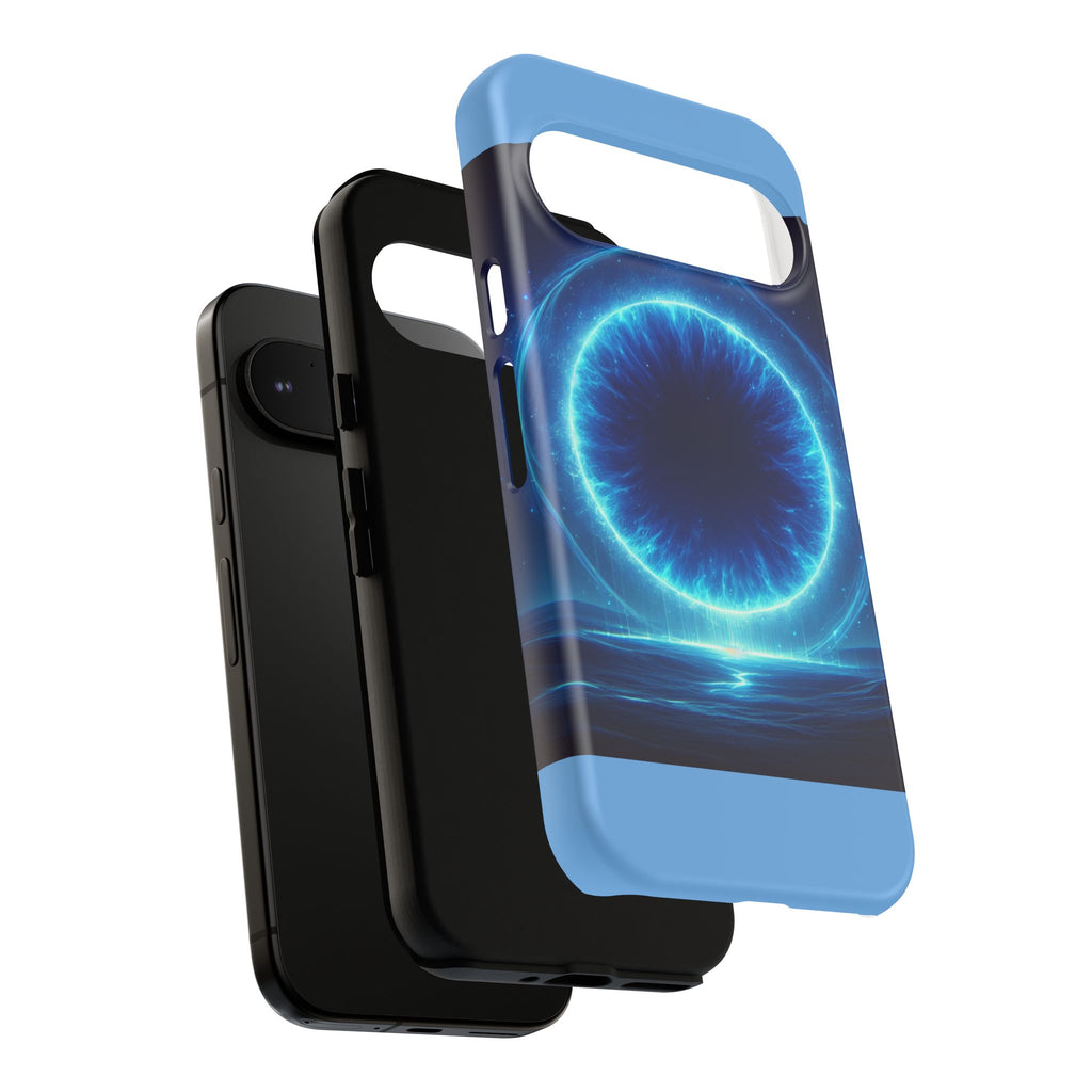 Blue Galaxy Phone Case, Tough Phone Cover, Cosmic Protection Case, Space Design, Gift for Space Lovers
