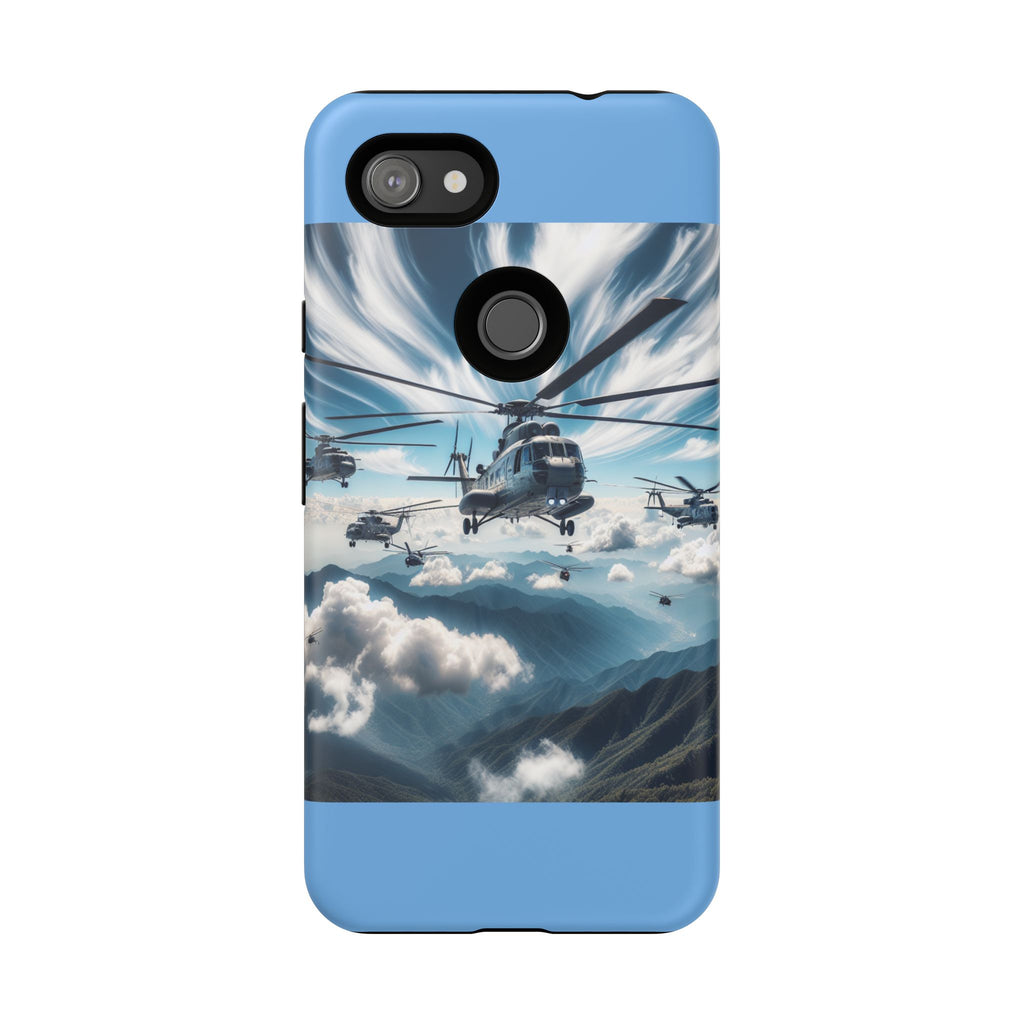 Tough Cases - Helicopter Design Phone Case, Military Style Cover, Unique Gift for Aviation Lovers, Durable Phone Protector, Hobbyist [...]