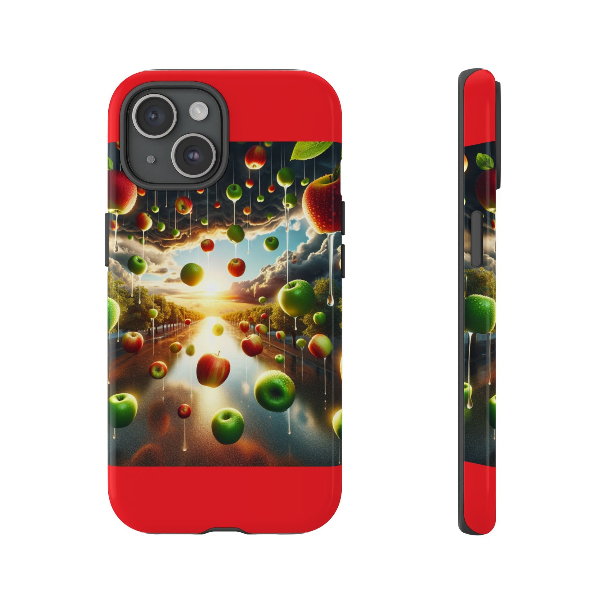 Vibrant Phone Case with Artistic Apple Design, Unique Gift for Art Lovers, Trendy Accessory for Any Occasion, Stylish Smartphone Cover