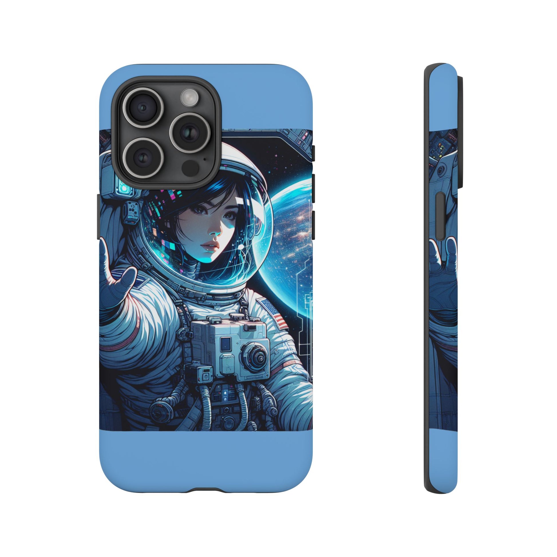 Astronaut Phone Case, Space-Themed Tough Case, Unique Gift for Science Lovers, Trendy Protection for Smartphones, Cool Tech Accessories