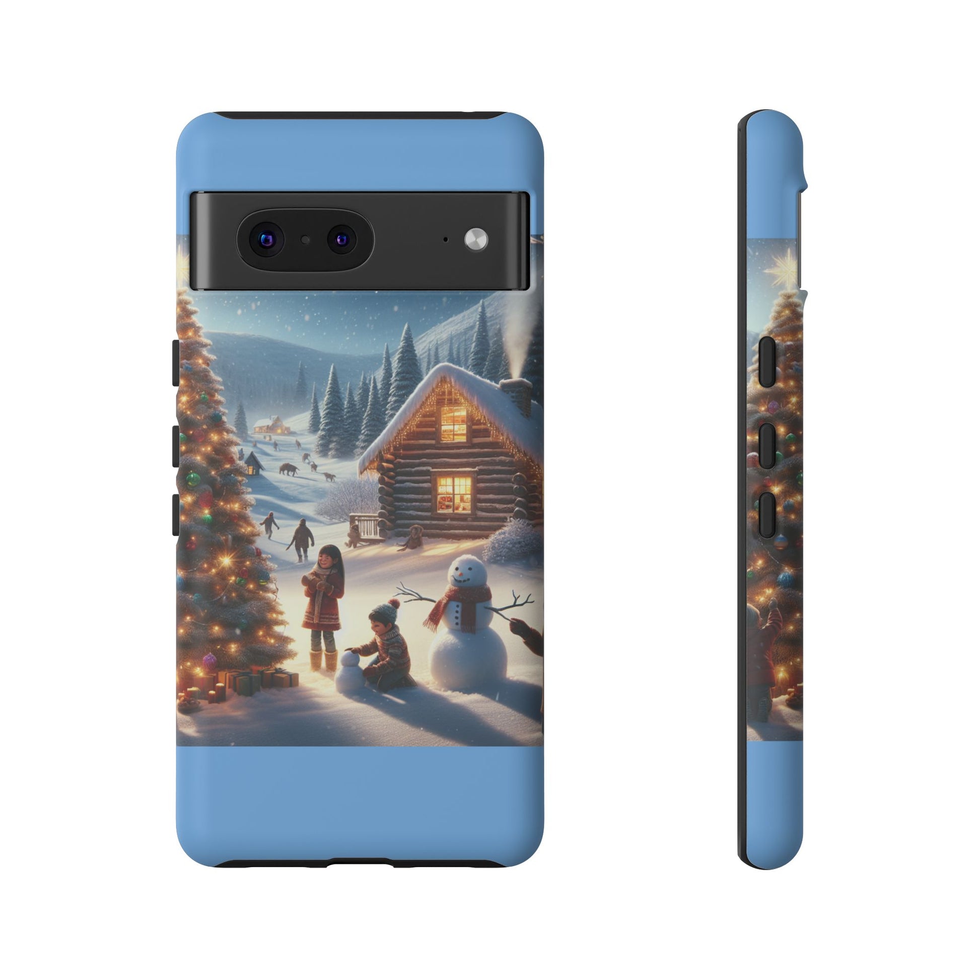 Winter Wonderland Phone Case, Holiday Gift for Him/Her, Cute Christmas Phone Cover, Unique Winter Scene Case, Festive Tech Accessories
