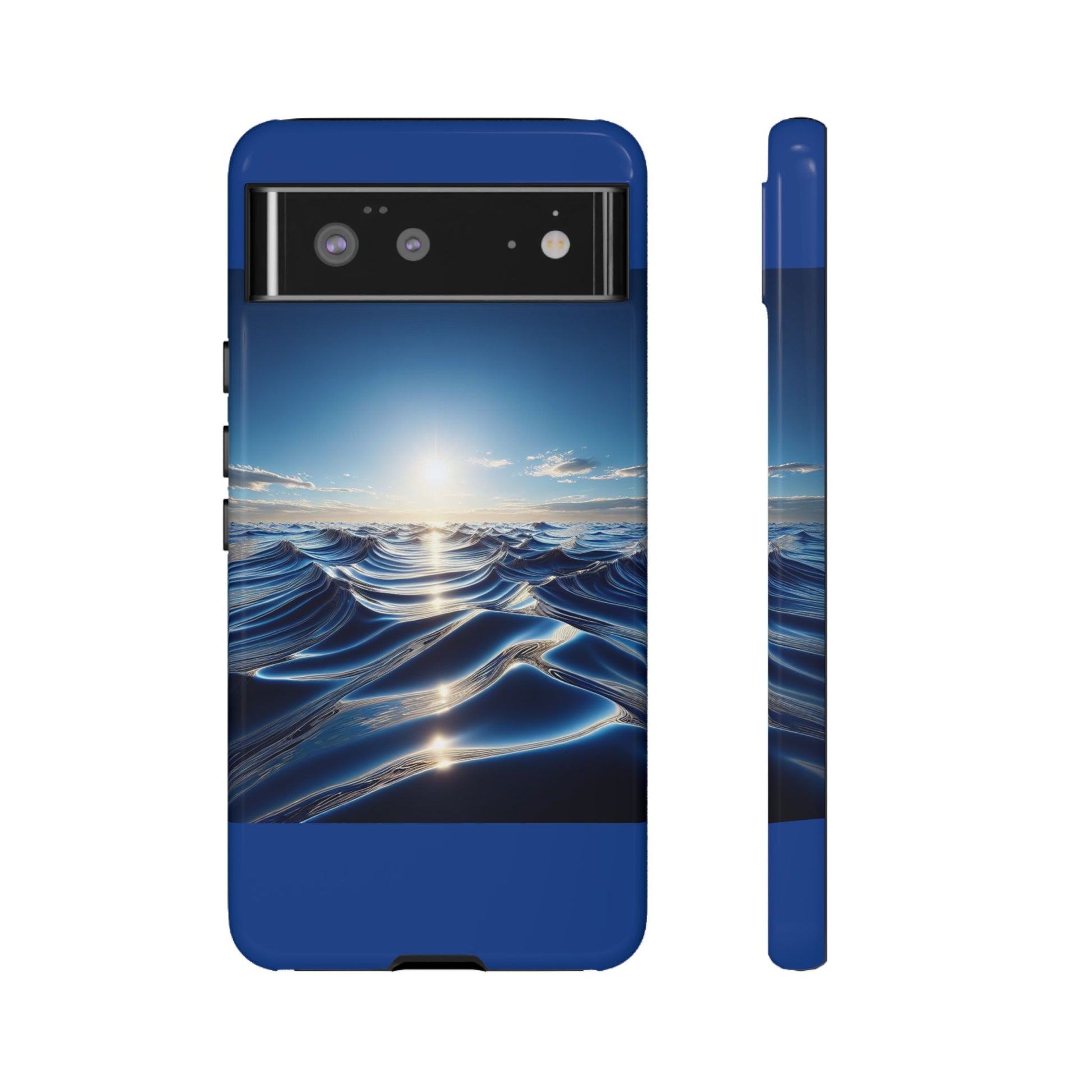 Ocean Wave Phone Case, Tough Phone Cover, Stylish Cell Case, Gift for Beach Lovers, Customizable Phone Accessory