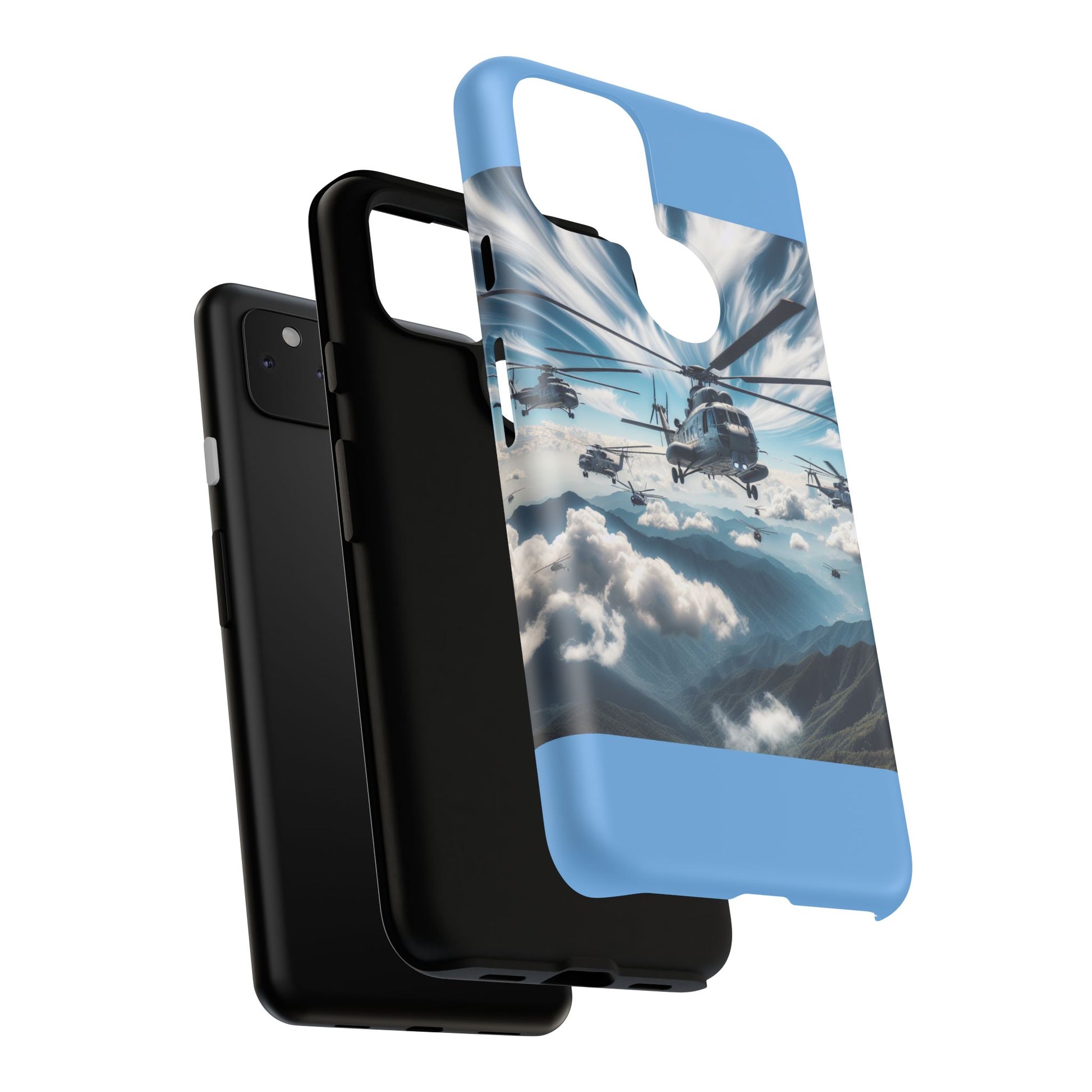 Tough Cases - Helicopter Design Phone Case, Military Style Cover, Unique Gift for Aviation Lovers, Durable Phone Protector, Hobbyist [...]
