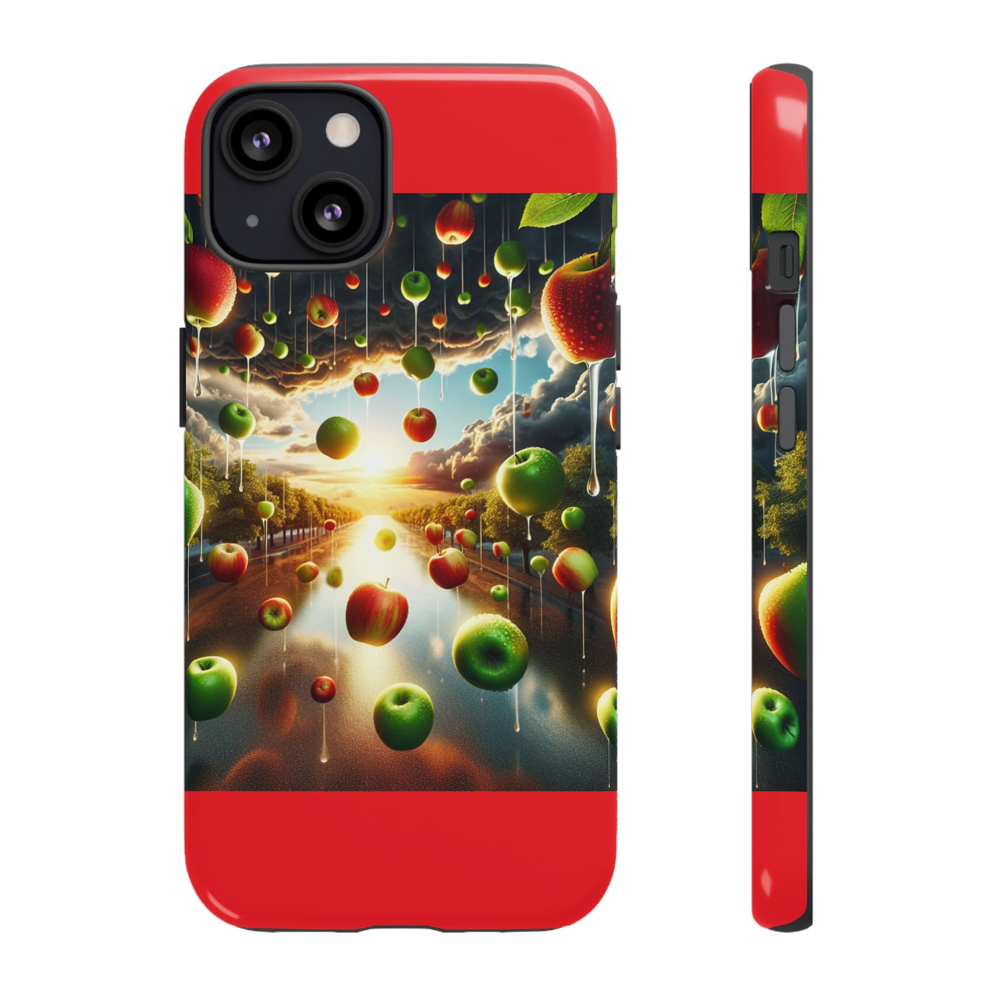 Vibrant Phone Case with Artistic Apple Design, Unique Gift for Art Lovers, Trendy Accessory for Any Occasion, Stylish Smartphone Cover