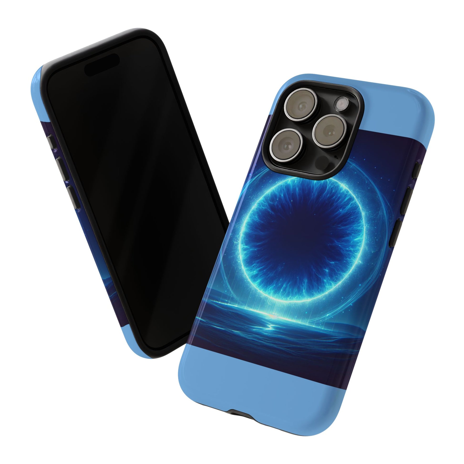 Blue Galaxy Phone Case, Tough Phone Cover, Cosmic Protection Case, Space Design, Gift for Space Lovers