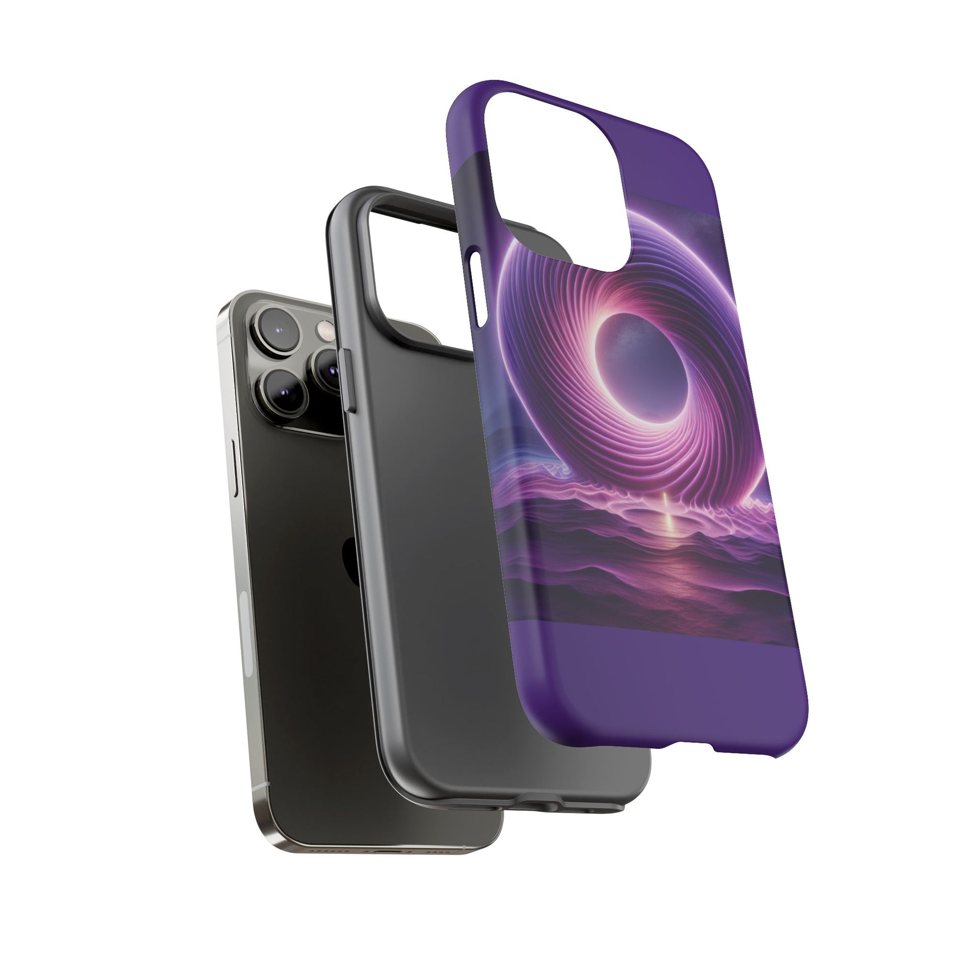 Colorful Phone Case with Swirling Design, Tough Phone Cover, Cosmic Phone Protector, Unique Gift for Tech Lovers, Stylish Smartphone Shell