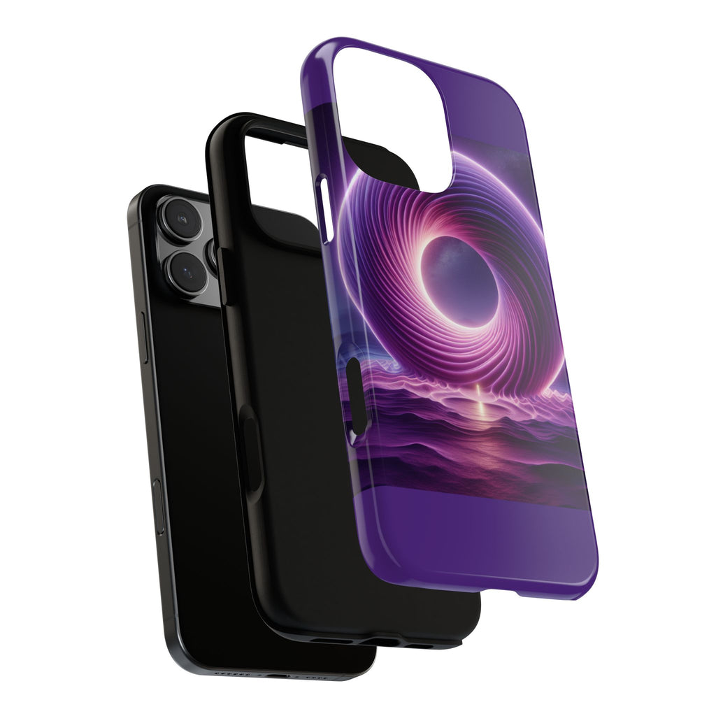 Colorful Phone Case with Swirling Design, Tough Phone Cover, Cosmic Phone Protector, Unique Gift for Tech Lovers, Stylish Smartphone Shell
