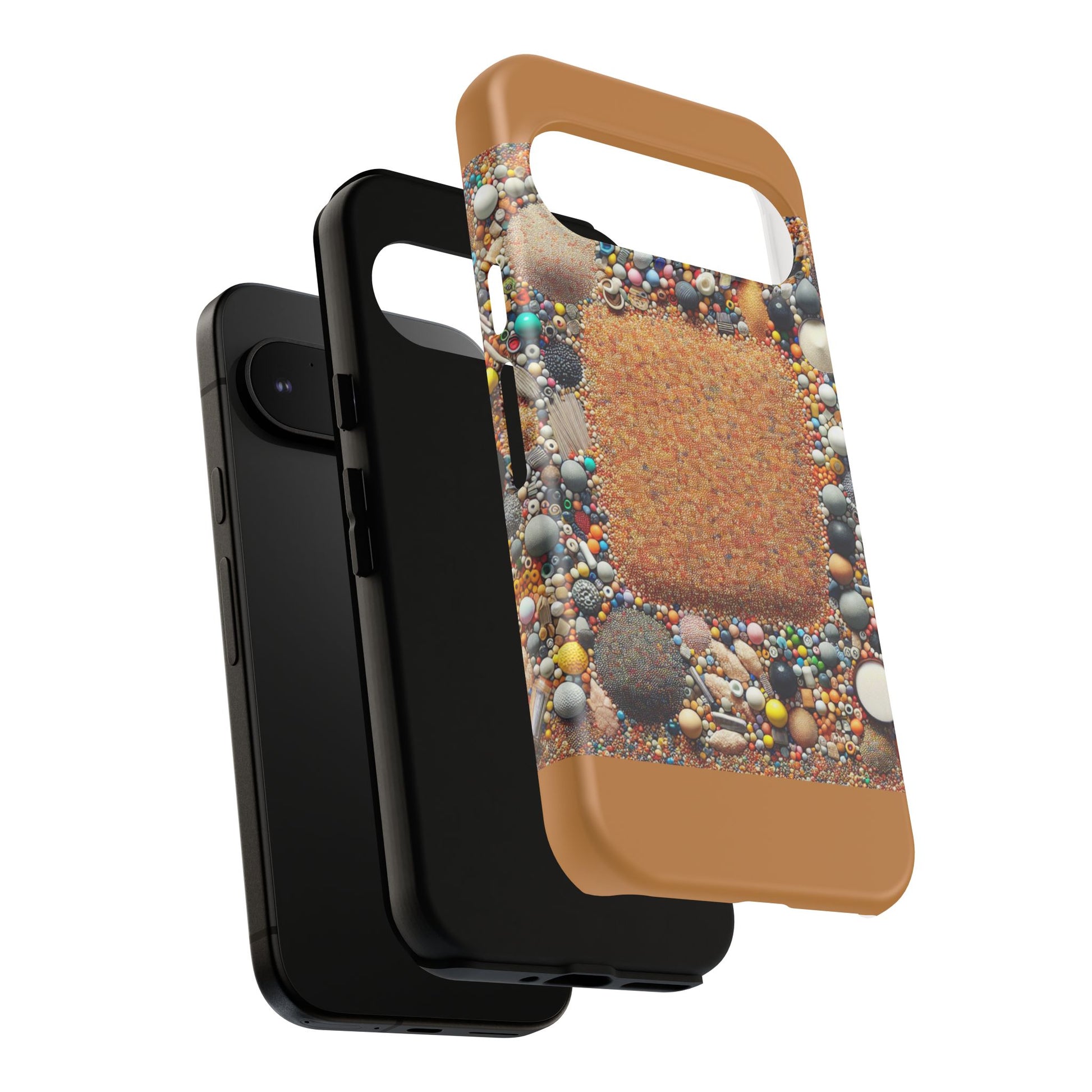 Colorful Phone Case with Unique Texture, Tough Case, Phone Accessory, Trendy Design, Gift for Tech Lovers, Durable Protection