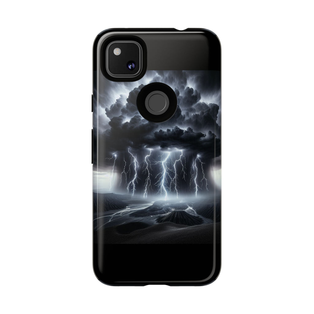 Tough Cases for the Bold: Stormy Thunder Phone Case, Lightning Protection, Durable Cover for Adventurers, Unique Gift for Nature [...]