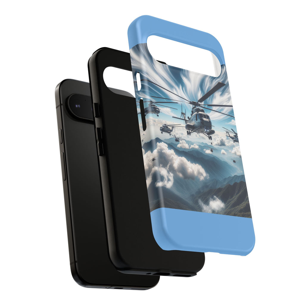 Tough Cases - Helicopter Design Phone Case, Military Style Cover, Unique Gift for Aviation Lovers, Durable Phone Protector, Hobbyist [...]