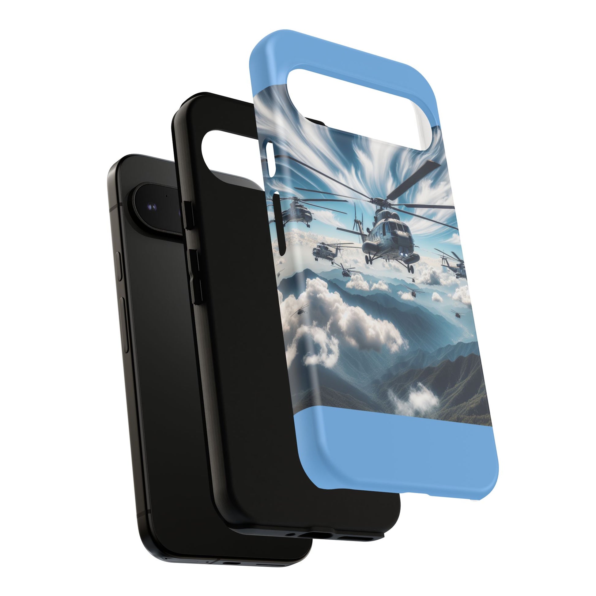 Tough Cases - Helicopter Design Phone Case, Military Style Cover, Unique Gift for Aviation Lovers, Durable Phone Protector, Hobbyist [...]