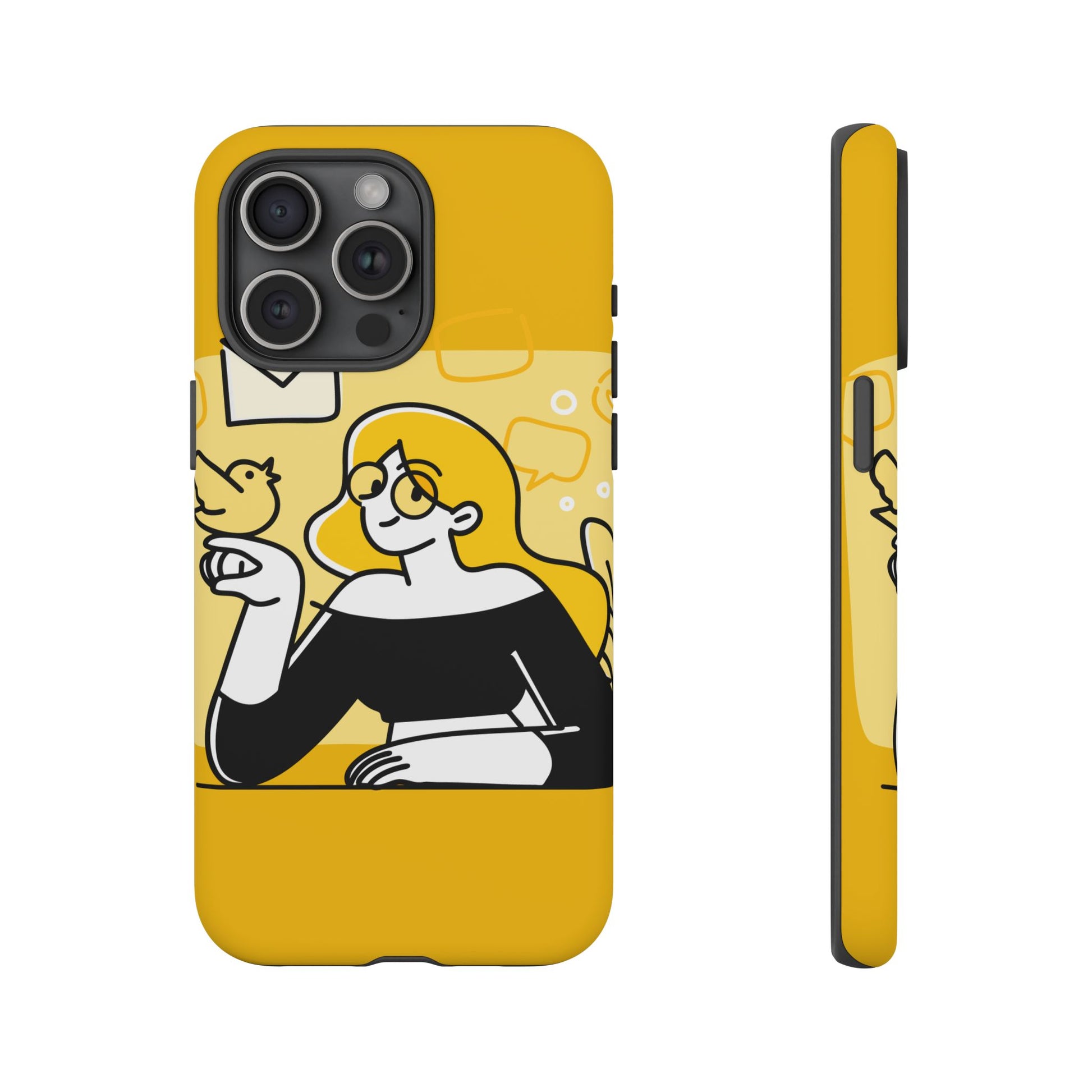 Chic Phone Case with Playful Design, Smartphone Cover, Unique Gift, Trendy Accessory, Eco-Friendly Case